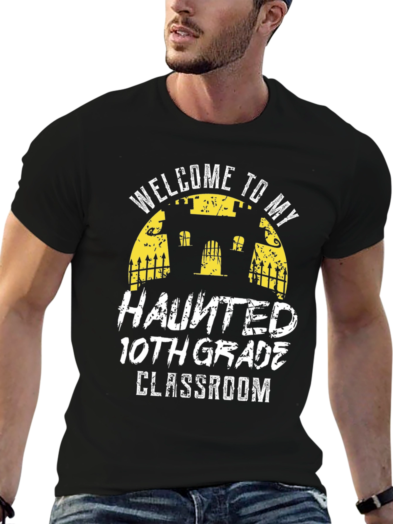 Haunted 10th Grade Classroom Tee