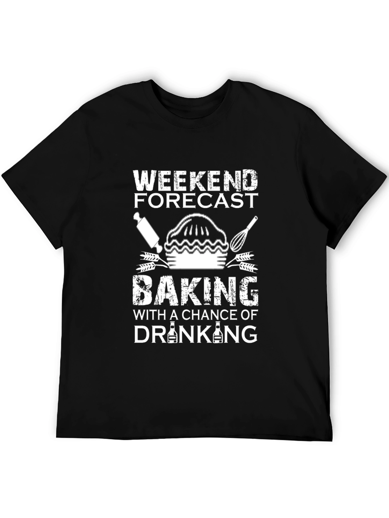 Weekend Baking & Drinking Graphic Tee - Black