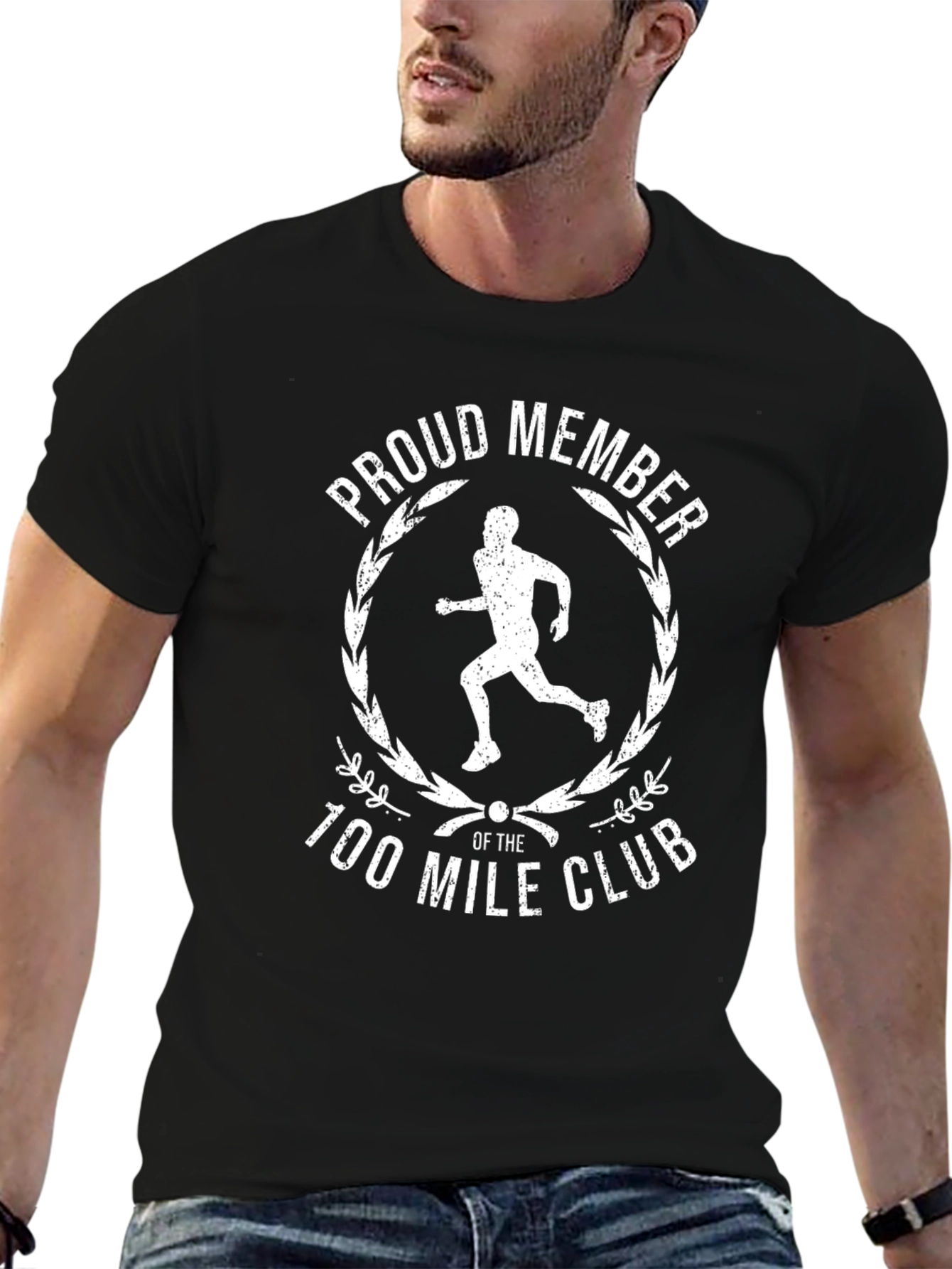 Proud Member 100 Mile Club Running T-Shirt
