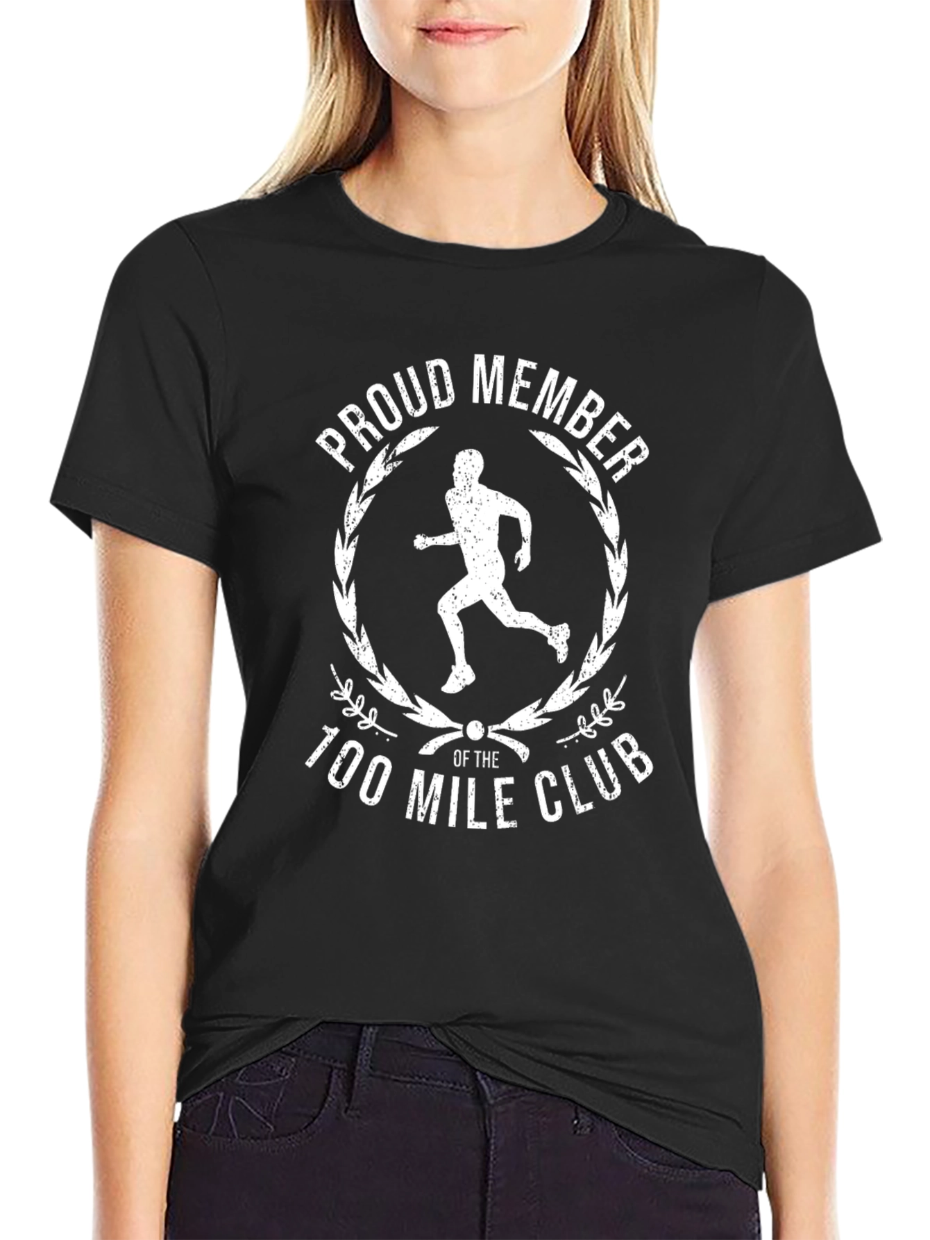 Proud Member 100 Mile Club Running T-Shirt