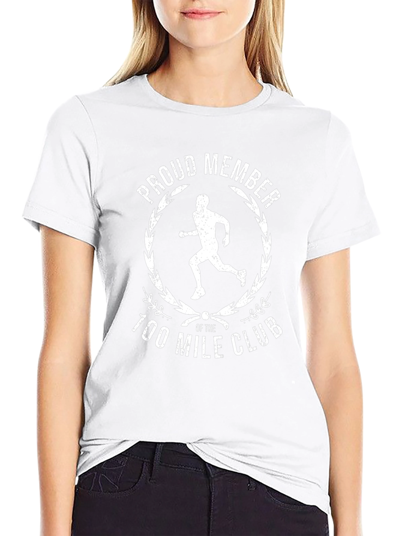 Proud Member 100 Mile Club Running T-Shirt