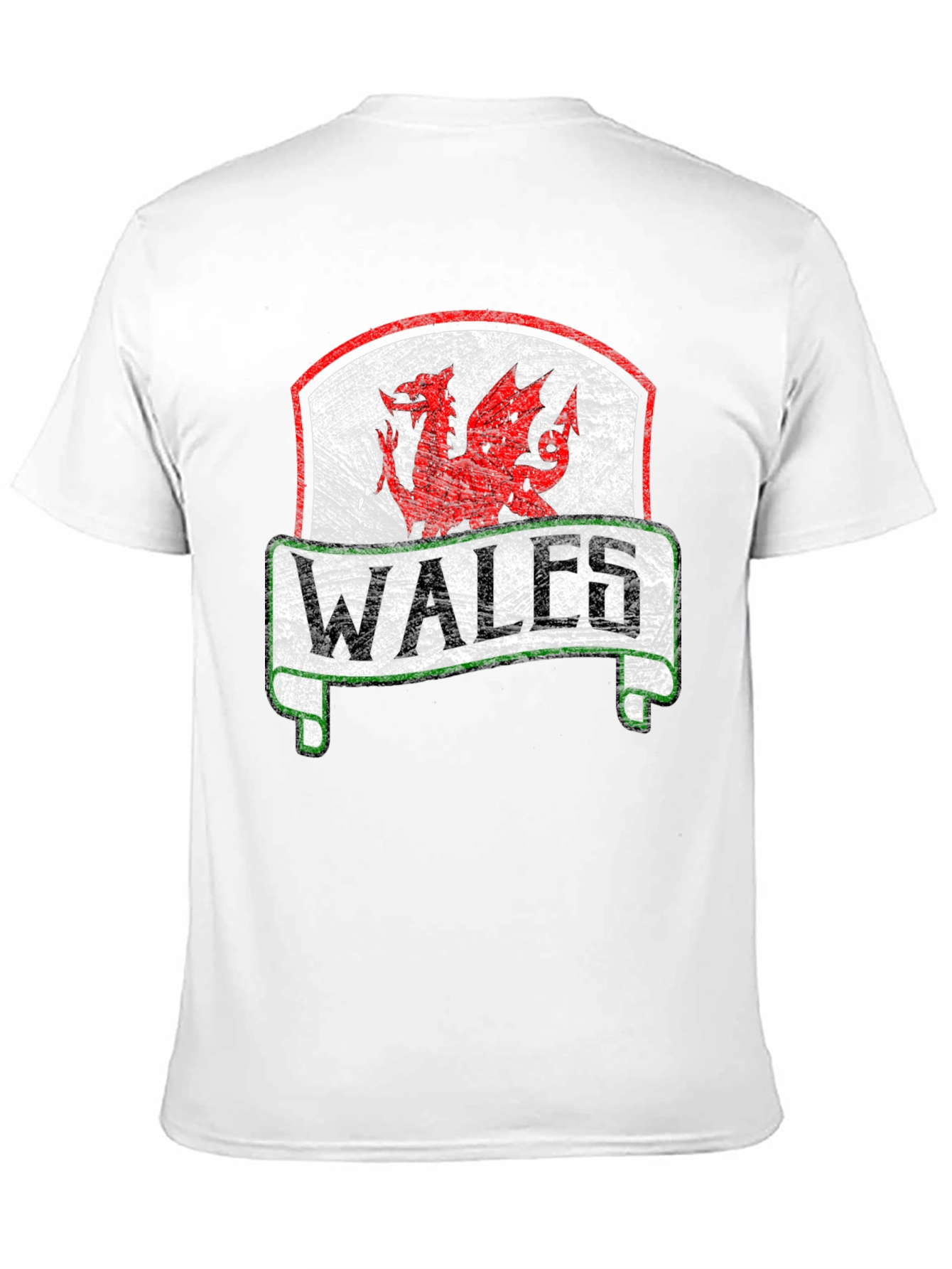 Wales Dragon Crest Black T-Shirt