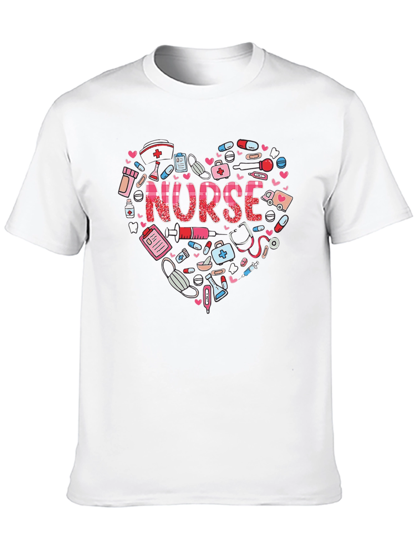Nurse Heart Graphic T-Shirt - Healthcare Hero Appreciation