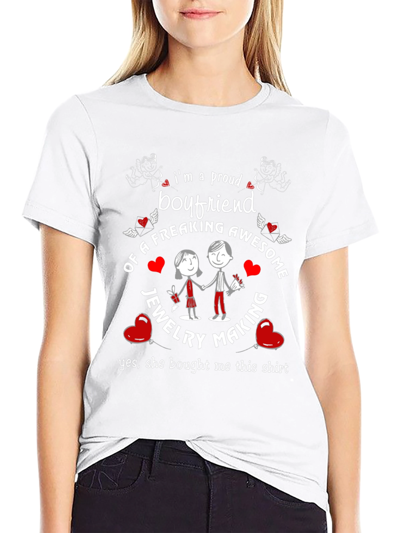 Proud Boyfriend of Jewelry Maker T-Shirt