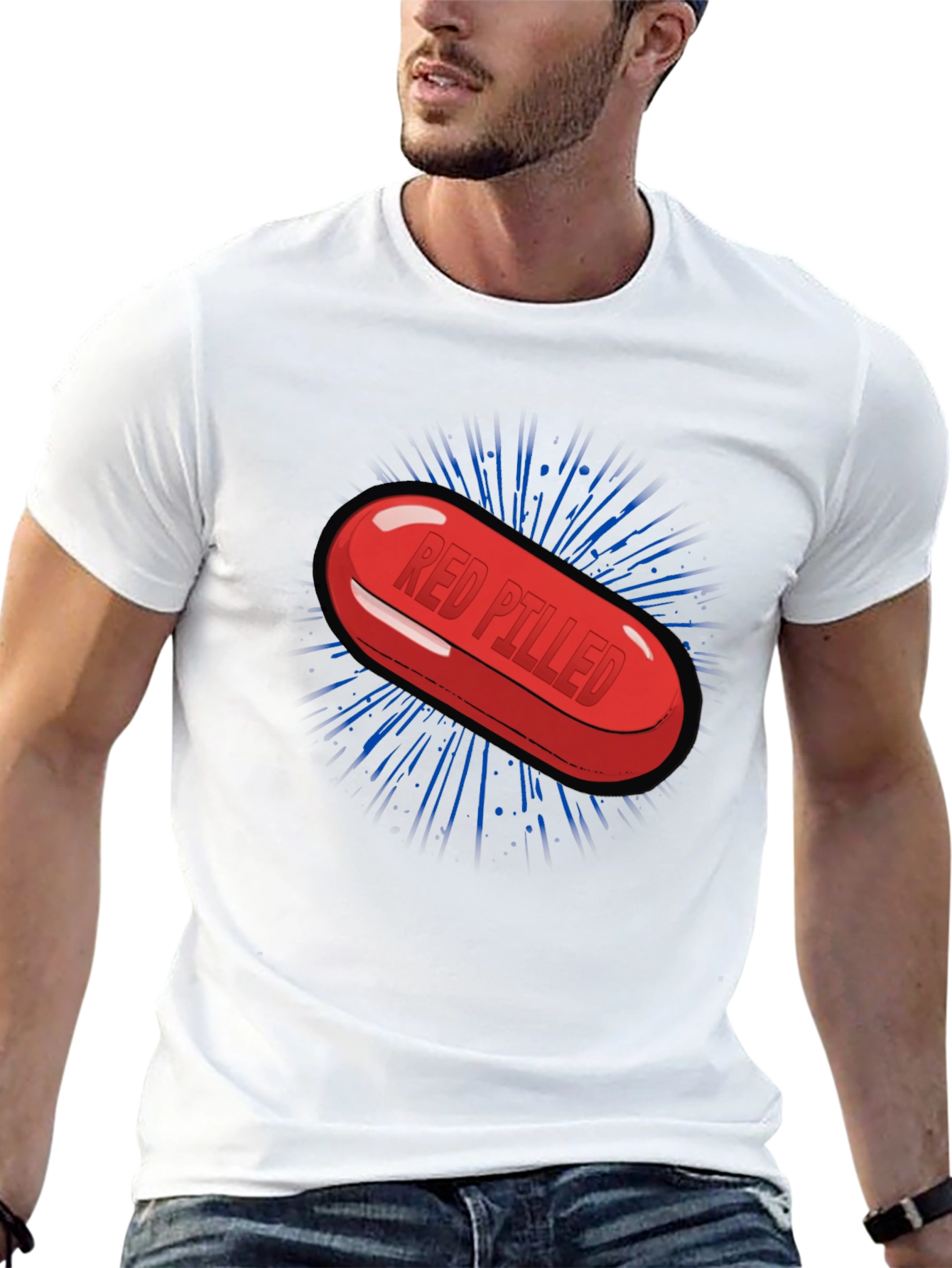 Red Pilled Graphic Tee - Truth Seeker T-Shirt