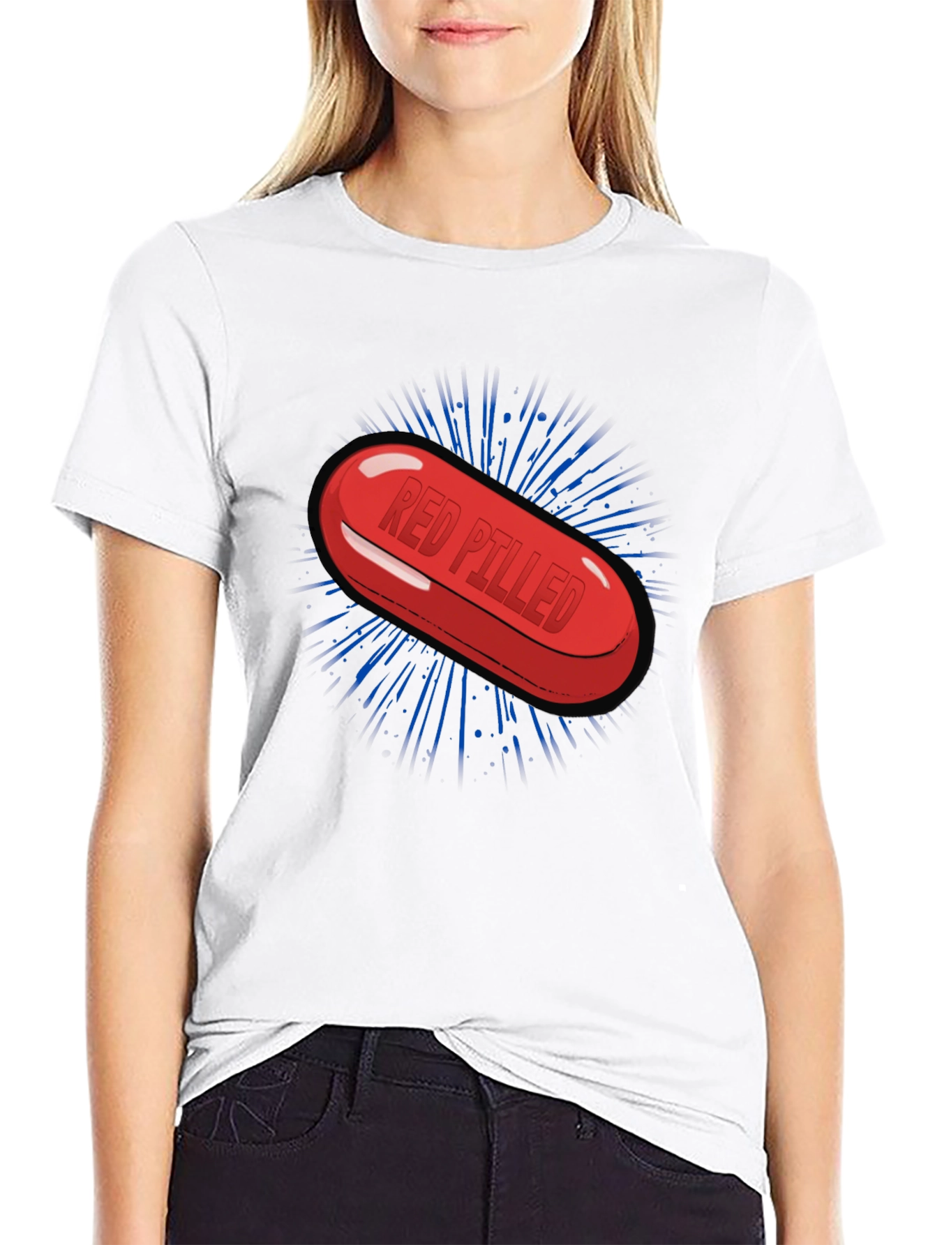 Red Pilled Graphic Tee - Truth Seeker T-Shirt
