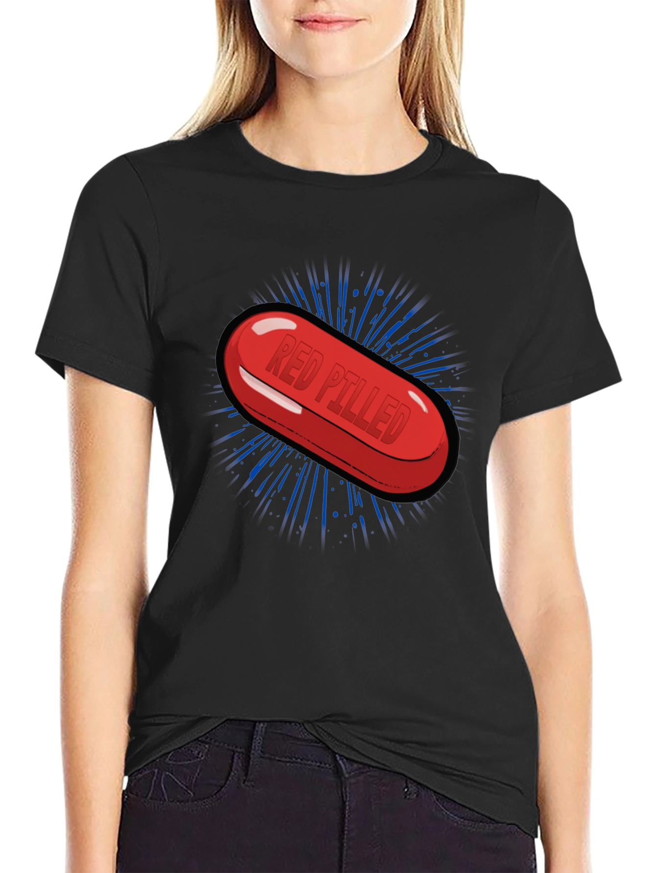 Red Pilled Graphic Tee - Truth Seeker T-Shirt