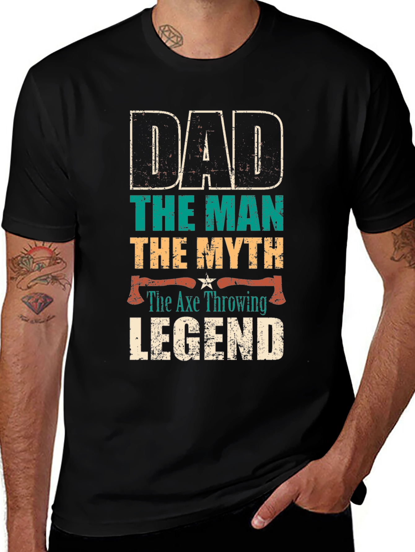 Dad Axe Throwing Legend T-Shirt