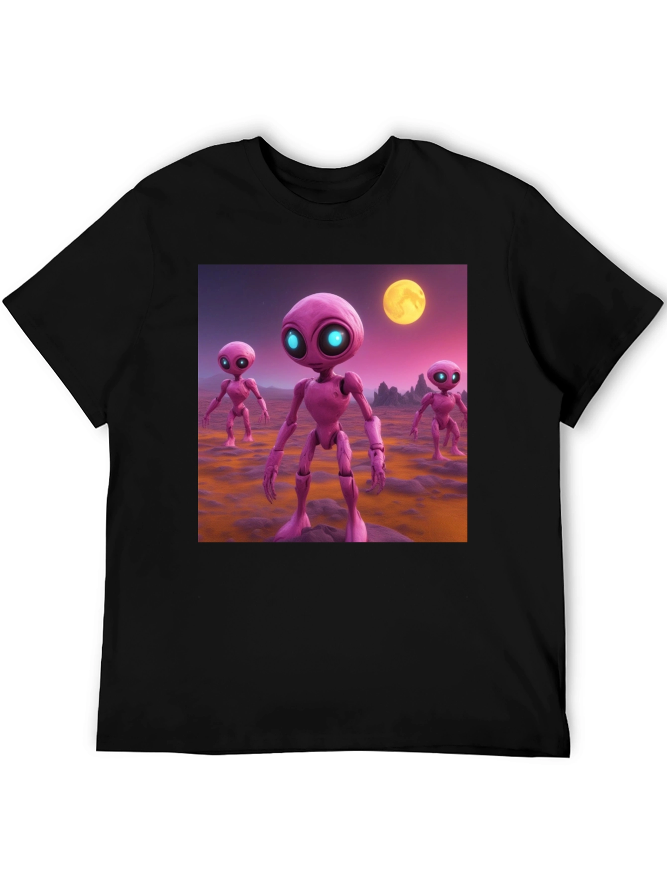 Alien Encounter Black T-Shirt