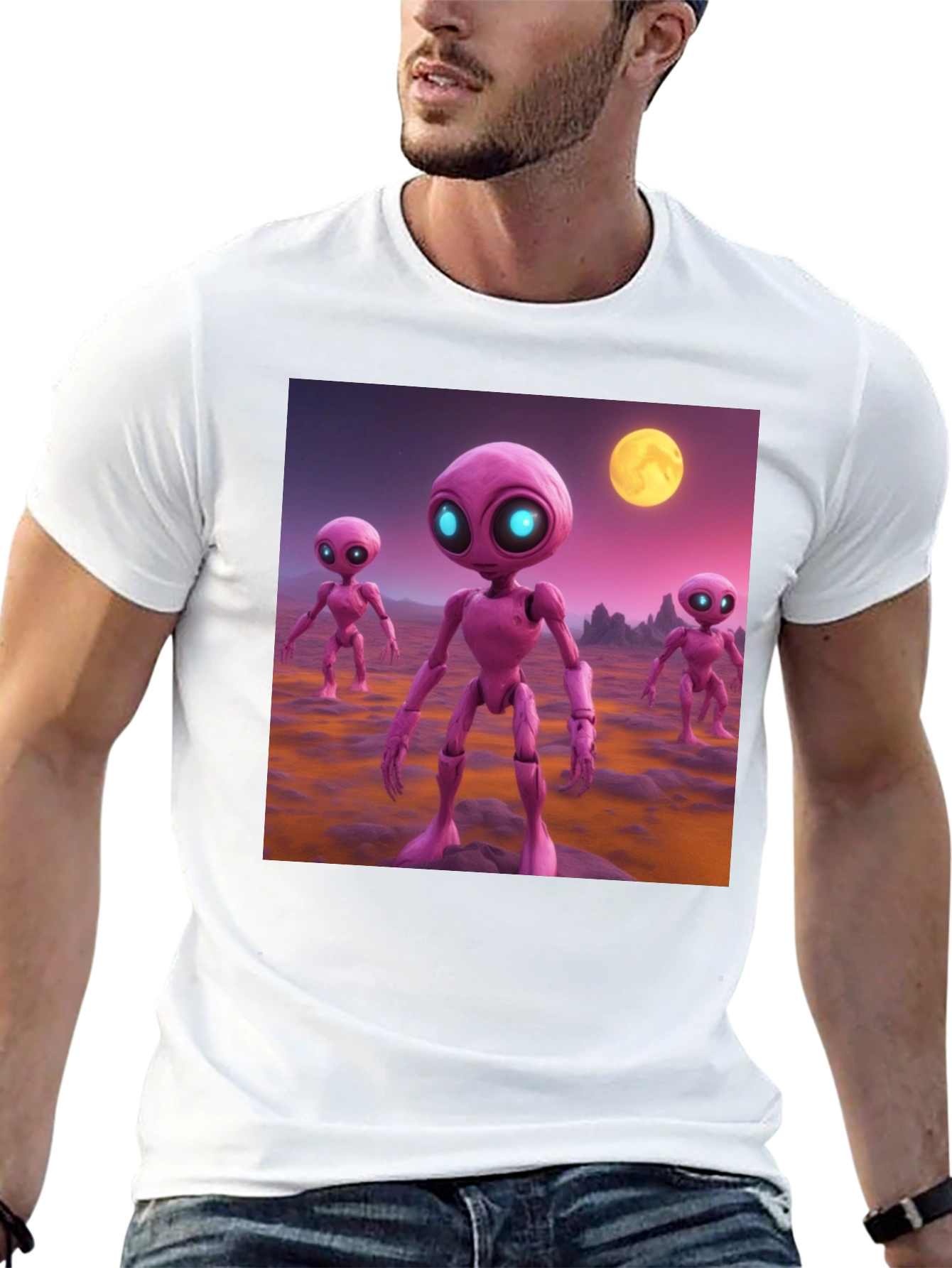 Alien Encounter Black T-Shirt
