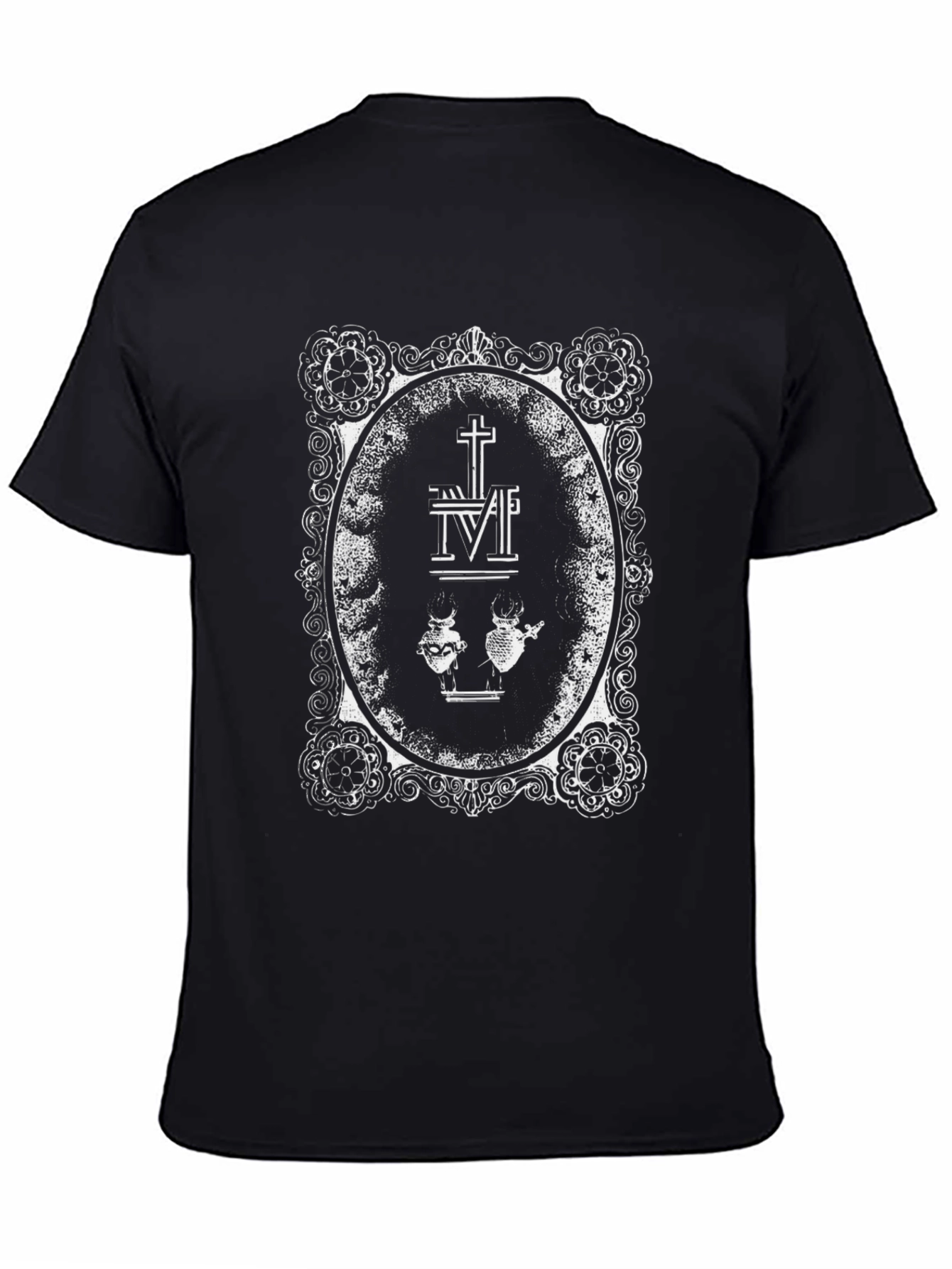 Sacred Hearts Black T-Shirt