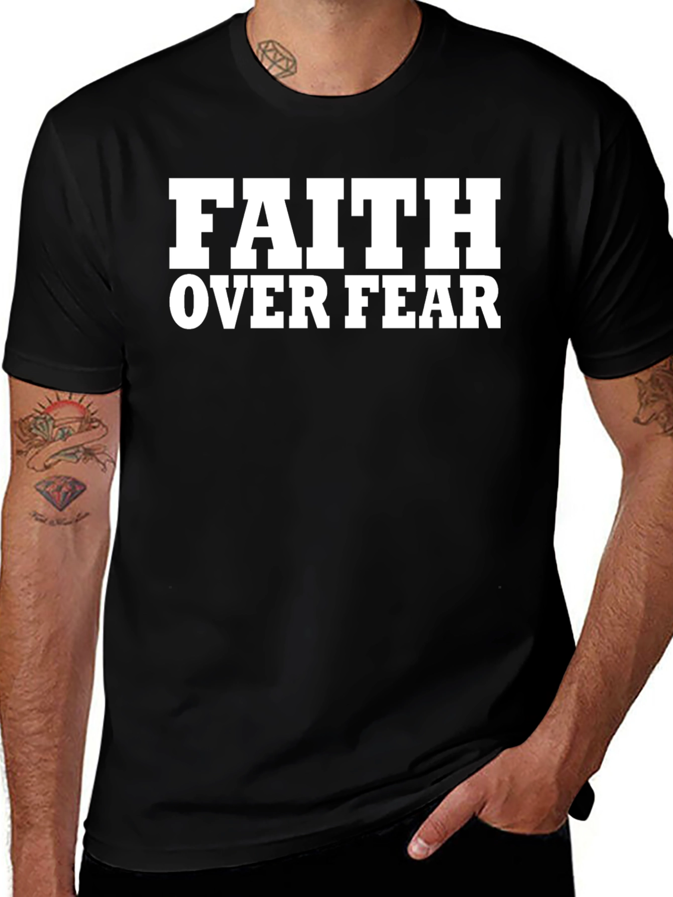 Faith Over Fear Graphic T-Shirt
