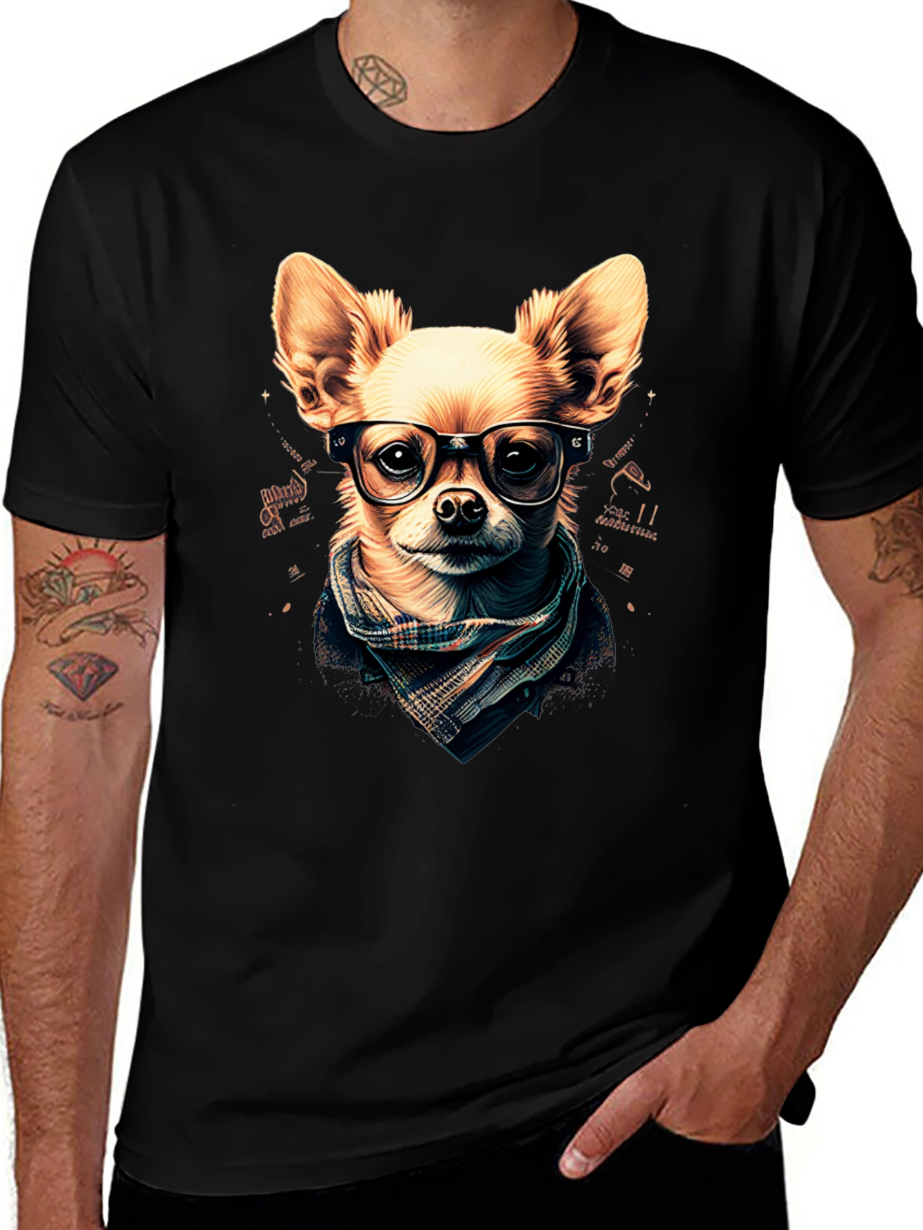 Hipster Dog T-Shirt: Geek Chic Chihuahua