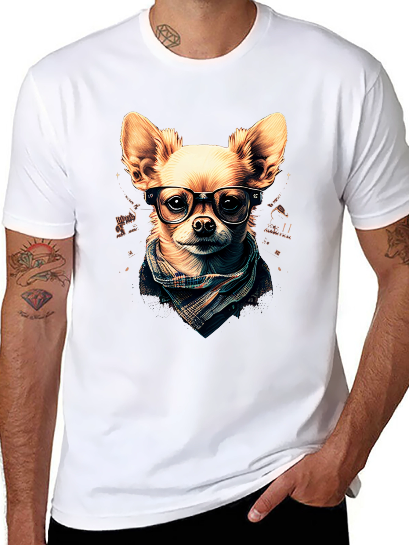 Hipster Dog T-Shirt: Geek Chic Chihuahua