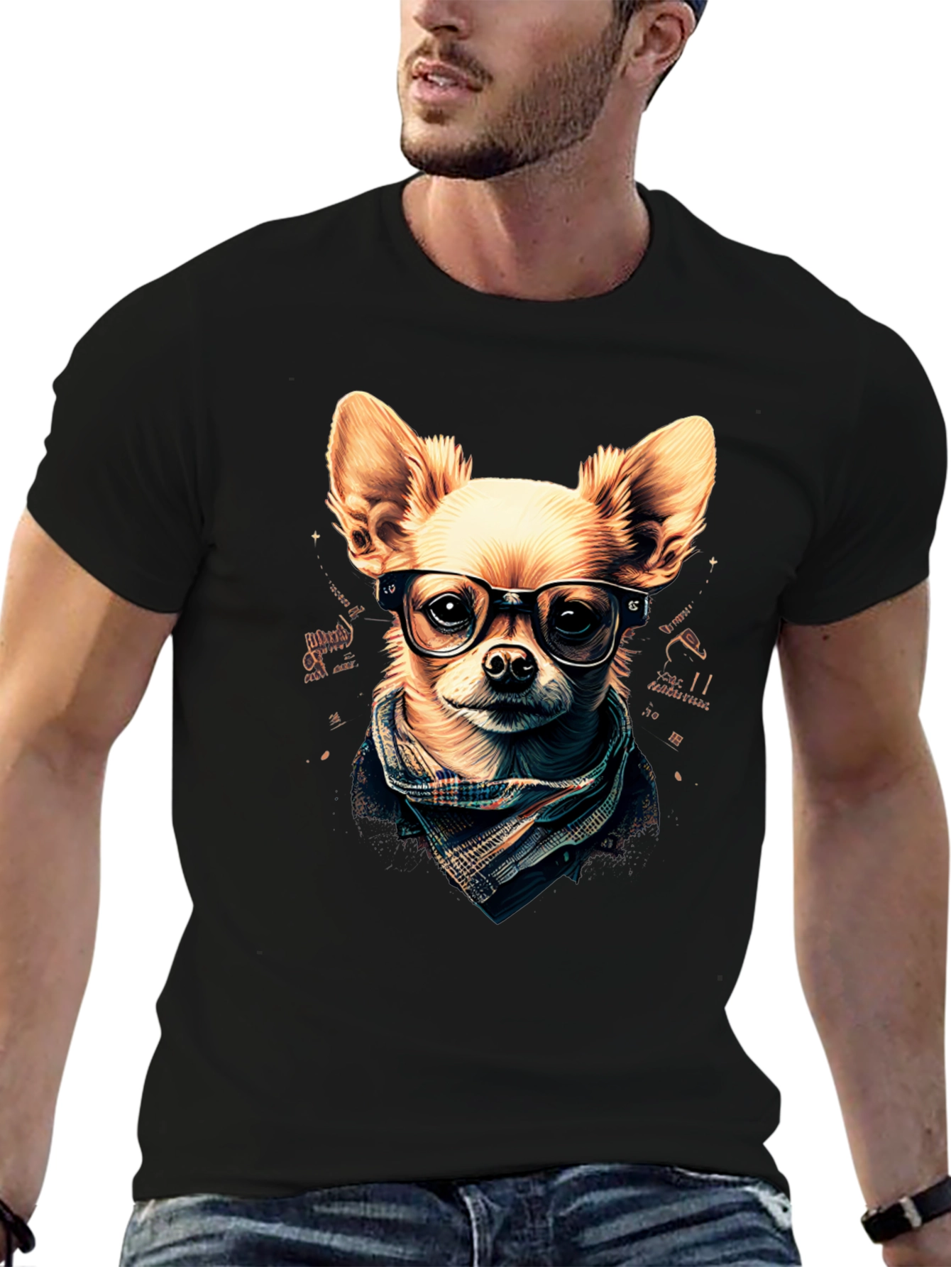 Hipster Dog T-Shirt: Geek Chic Chihuahua