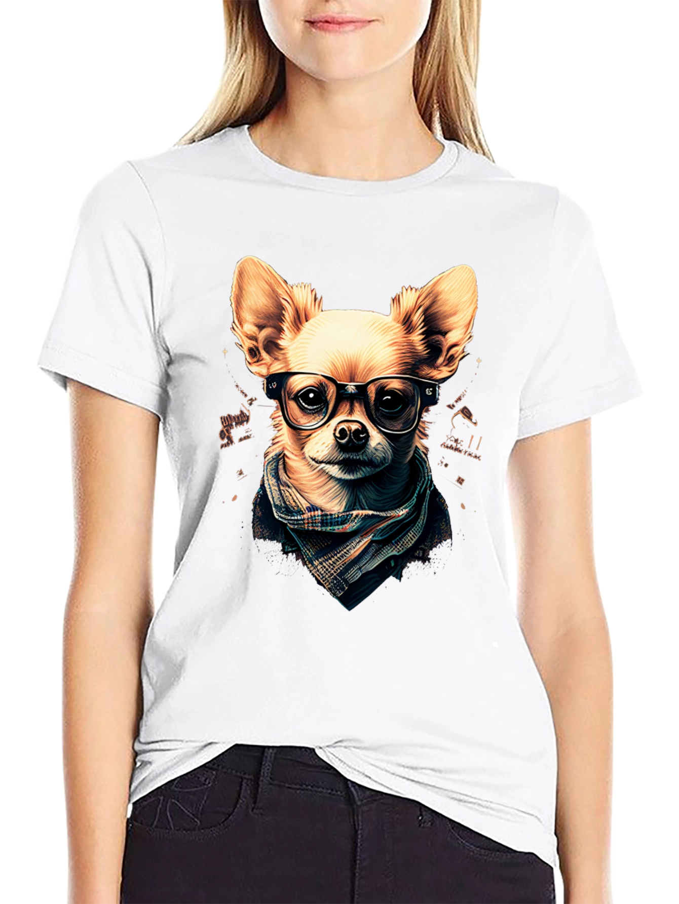 Hipster Dog T-Shirt: Geek Chic Chihuahua