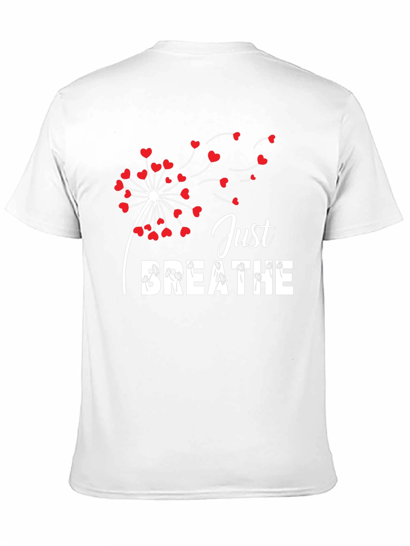 Just Breathe Dandelion Heart T-Shirt