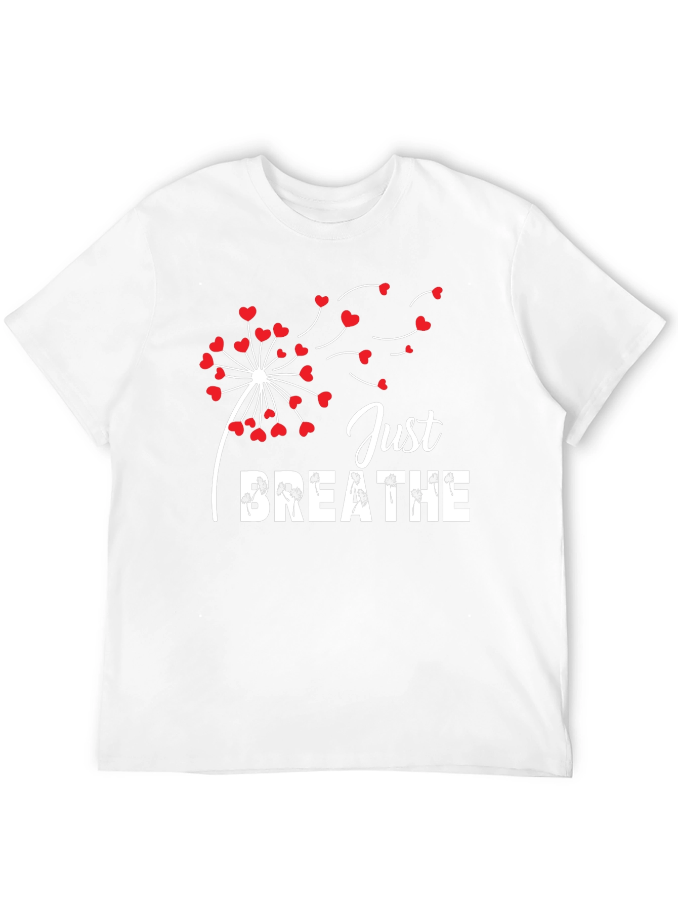 Just Breathe Dandelion Heart T-Shirt