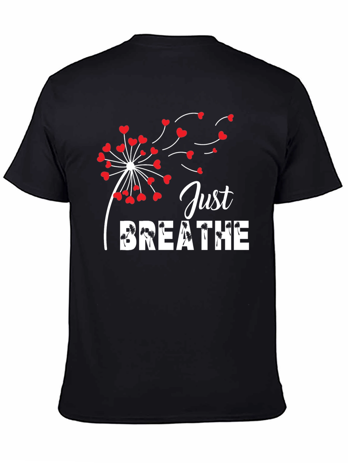 Just Breathe Dandelion Heart T-Shirt