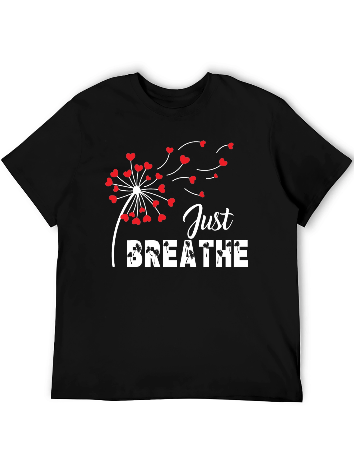 Just Breathe Dandelion Heart T-Shirt