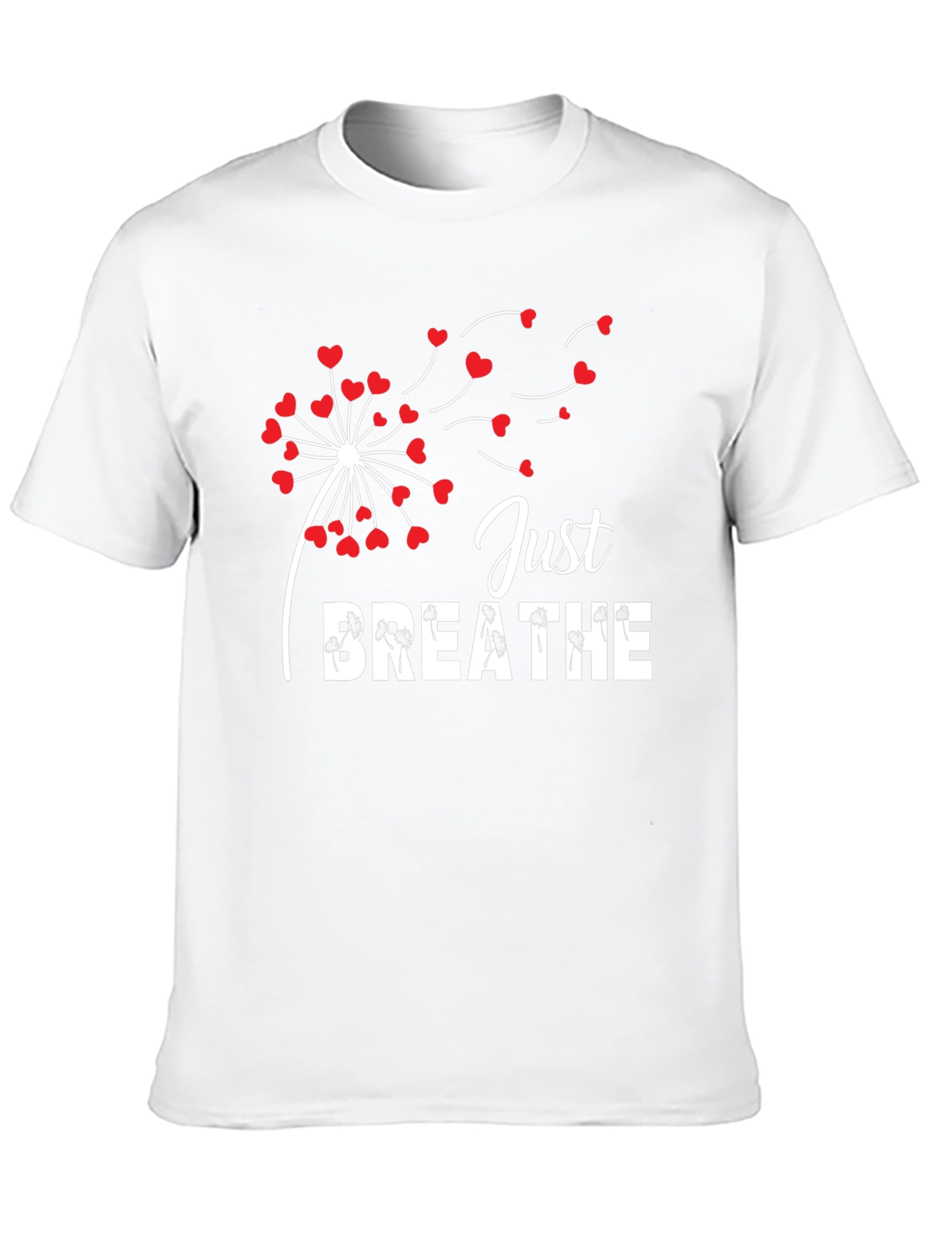 Just Breathe Dandelion Heart T-Shirt