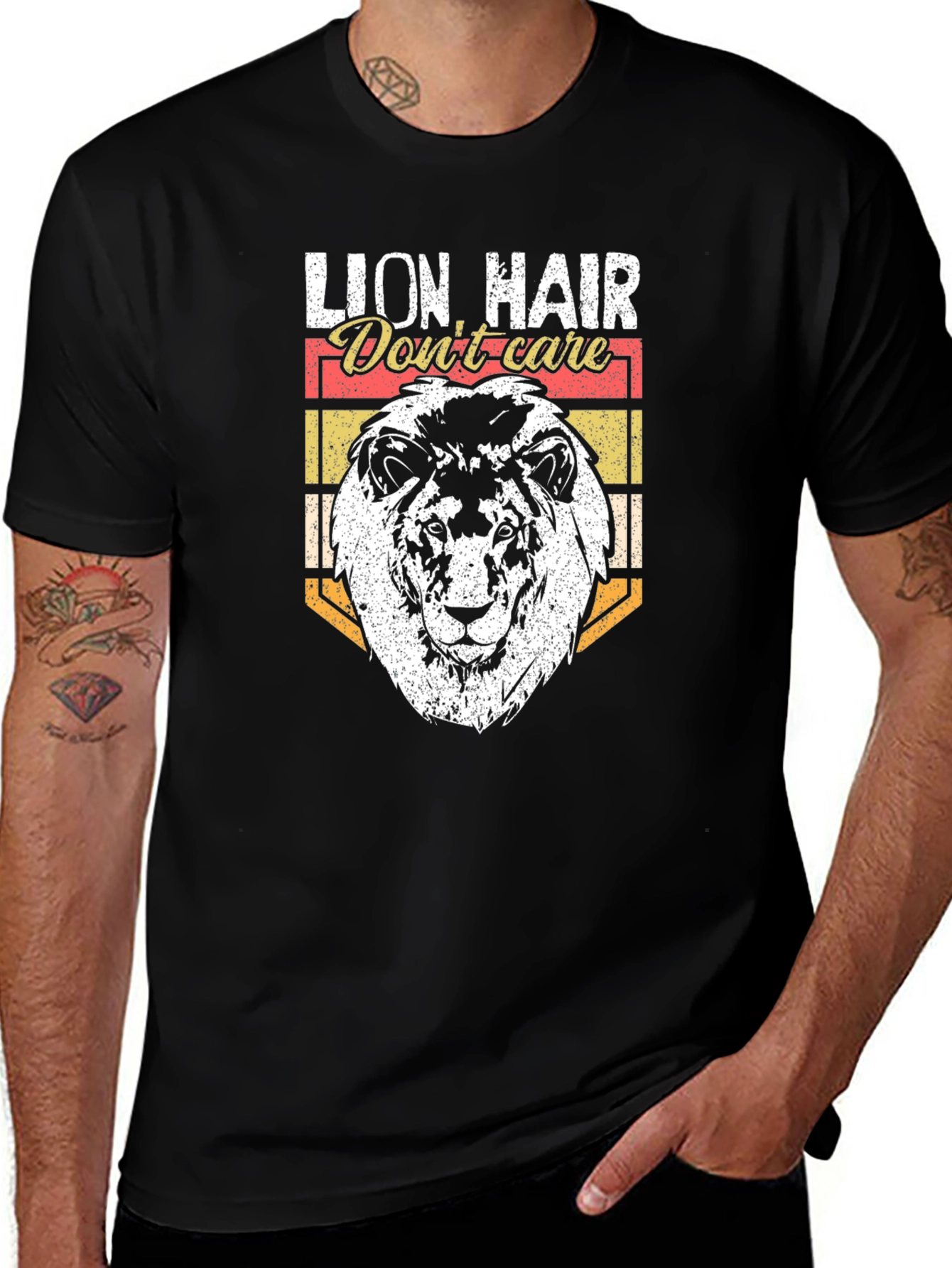 Lion Hair Dont Care Graphic Tee