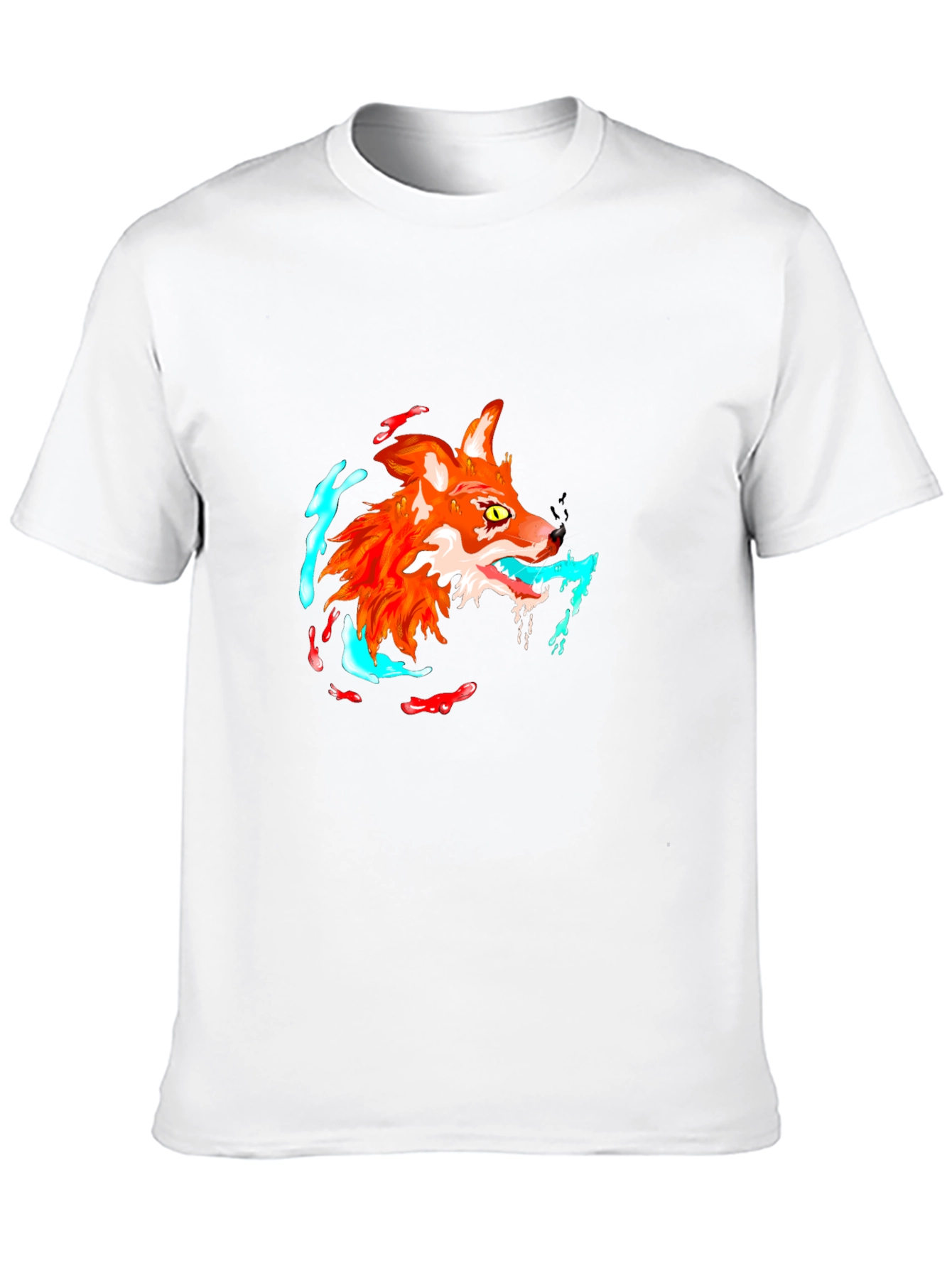 Cool Fox Graphic Black T-Shirt