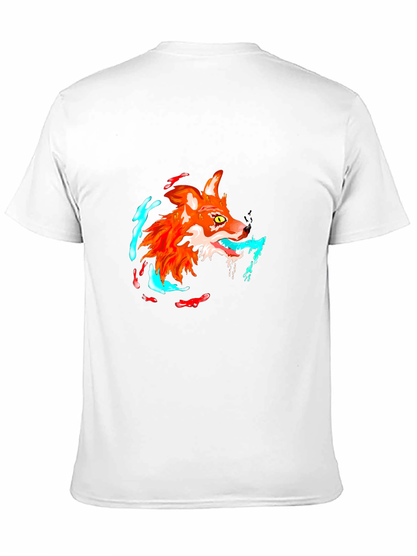 Cool Fox Graphic Black T-Shirt