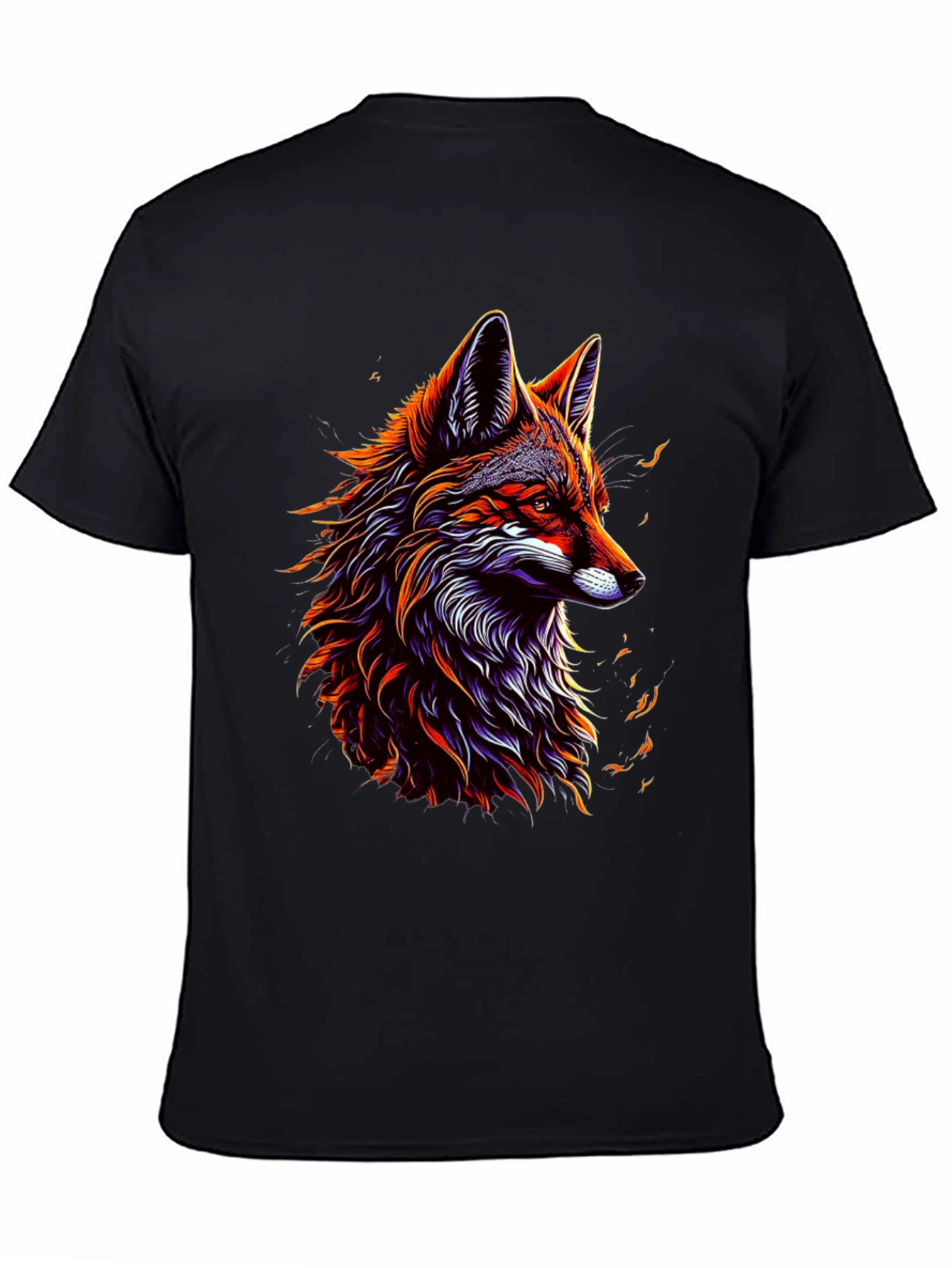 Bold Fox Graphic Tee - Mens Black T-Shirt