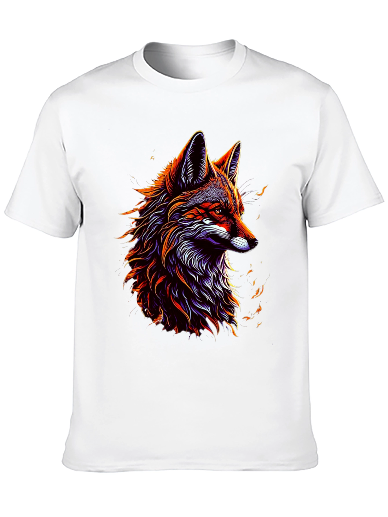 Bold Fox Graphic Tee - Mens Black T-Shirt