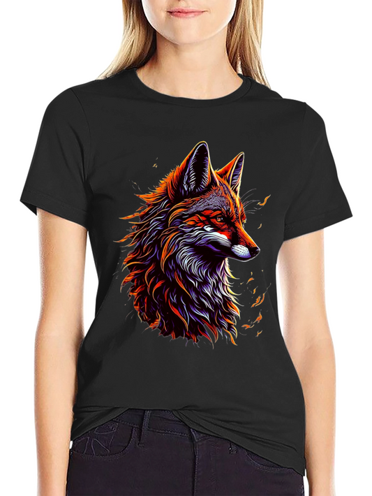 Bold Fox Graphic Tee - Mens Black T-Shirt