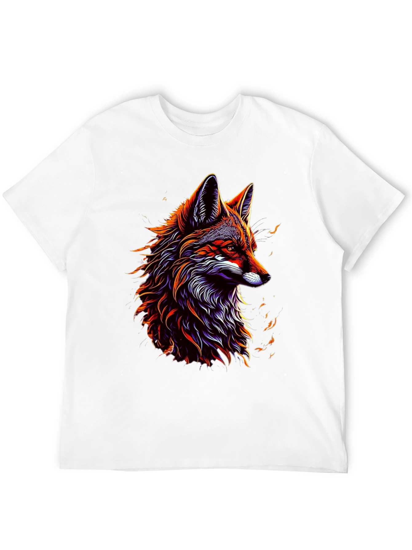 Bold Fox Graphic Tee - Mens Black T-Shirt