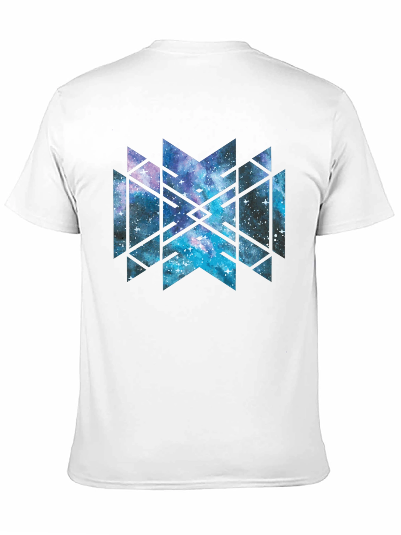 Galaxy Geometric Tee - Black Cotton Blend