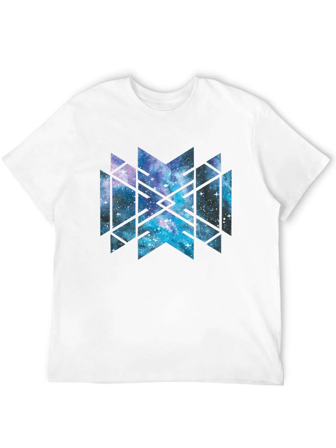 Galaxy Geometric Tee - Black Cotton Blend