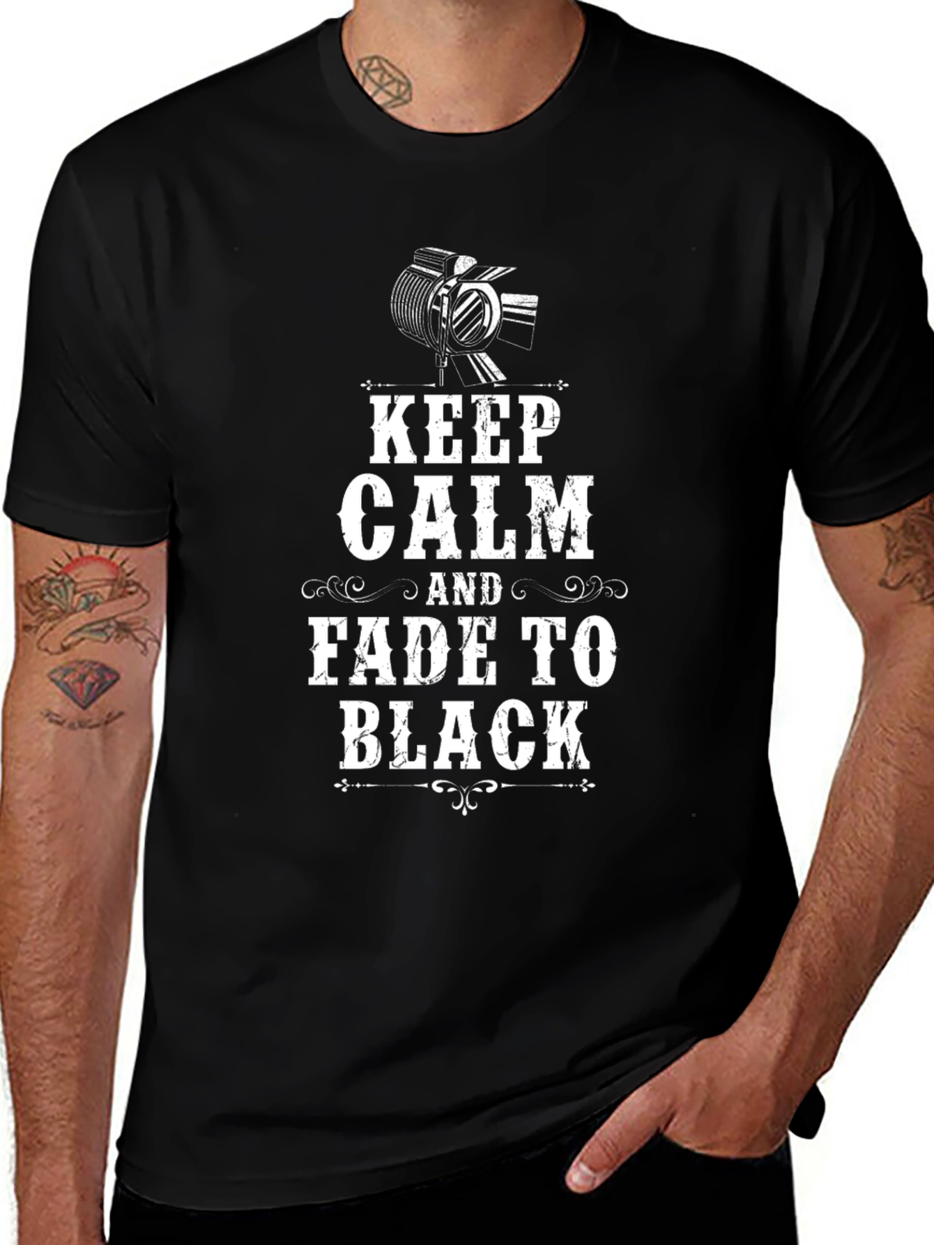 Keep Calm Fade To Black Black T-Shirt
