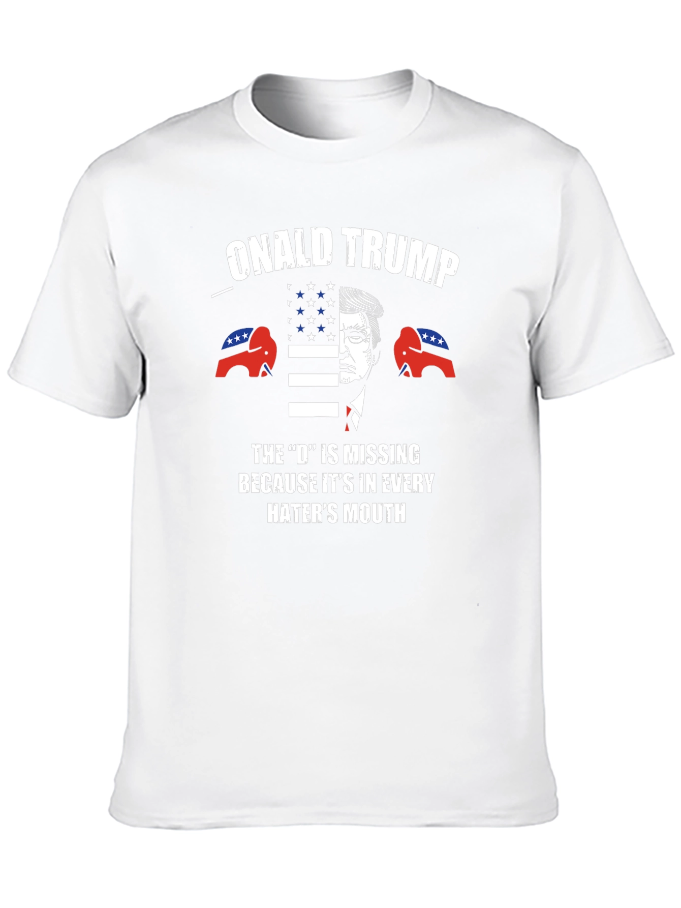 Onald Trump Haters Mouth Graphic T-Shirt