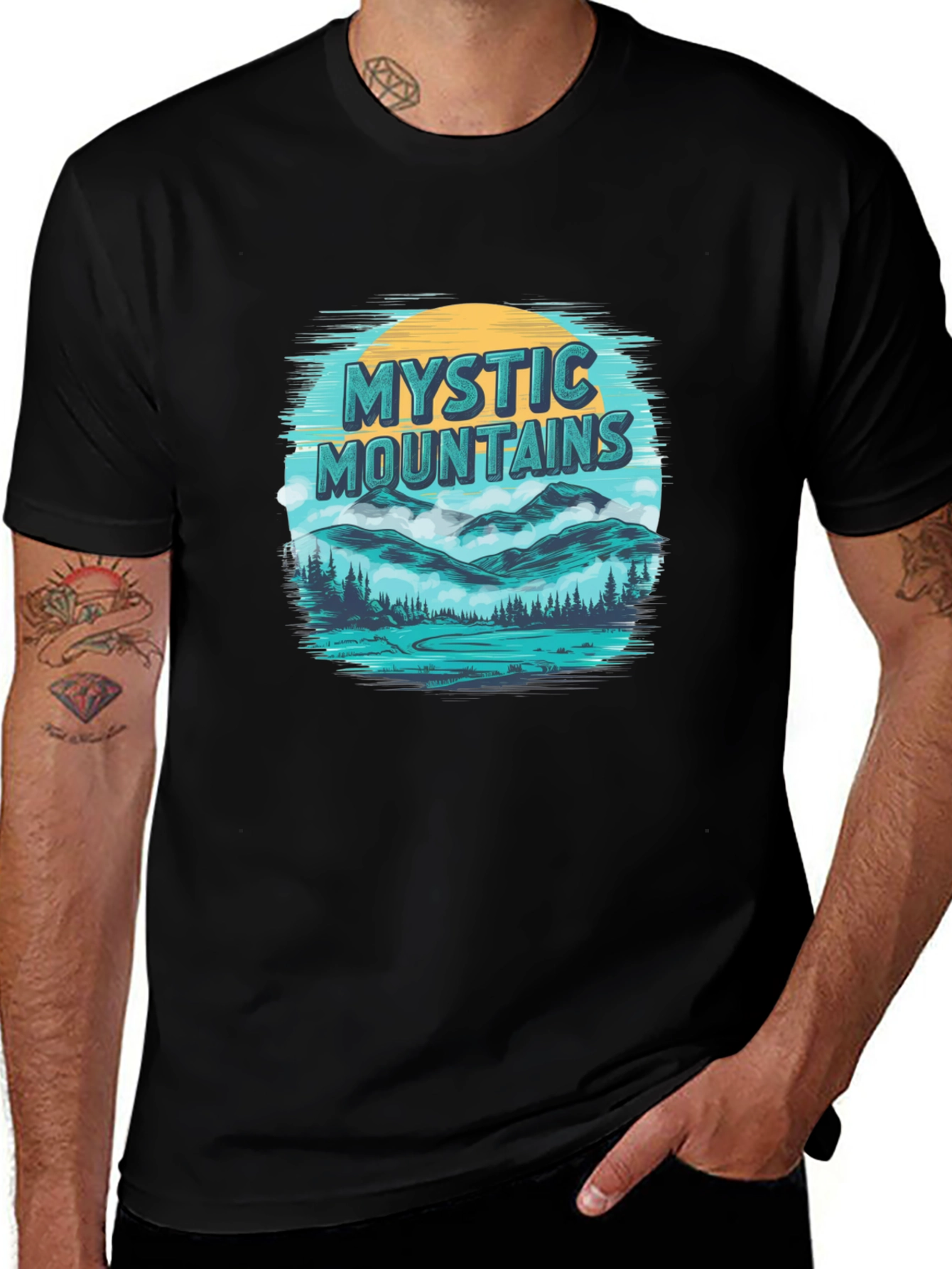 Mystic Mountains Graphic T-Shirt