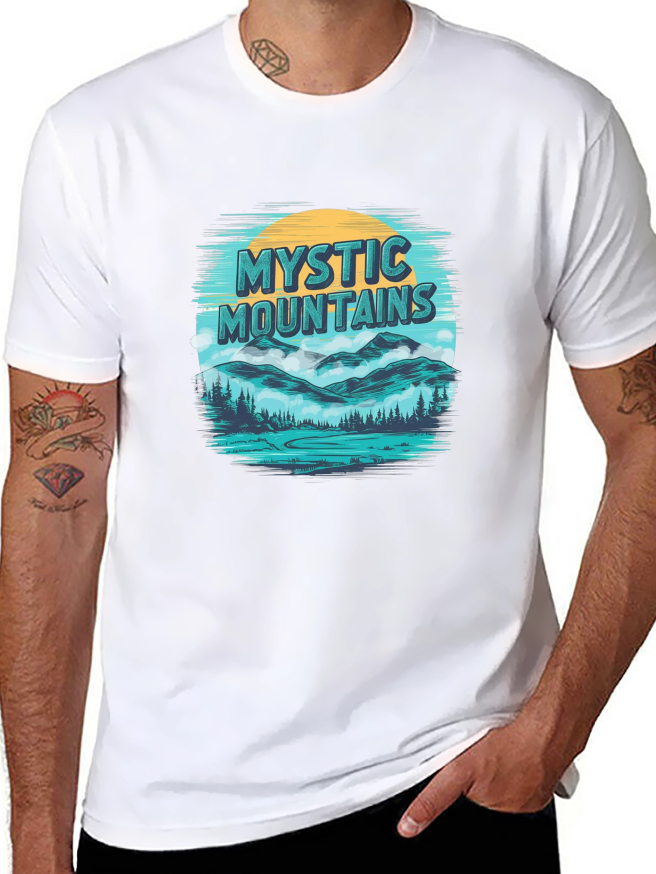 Mystic Mountains Graphic T-Shirt