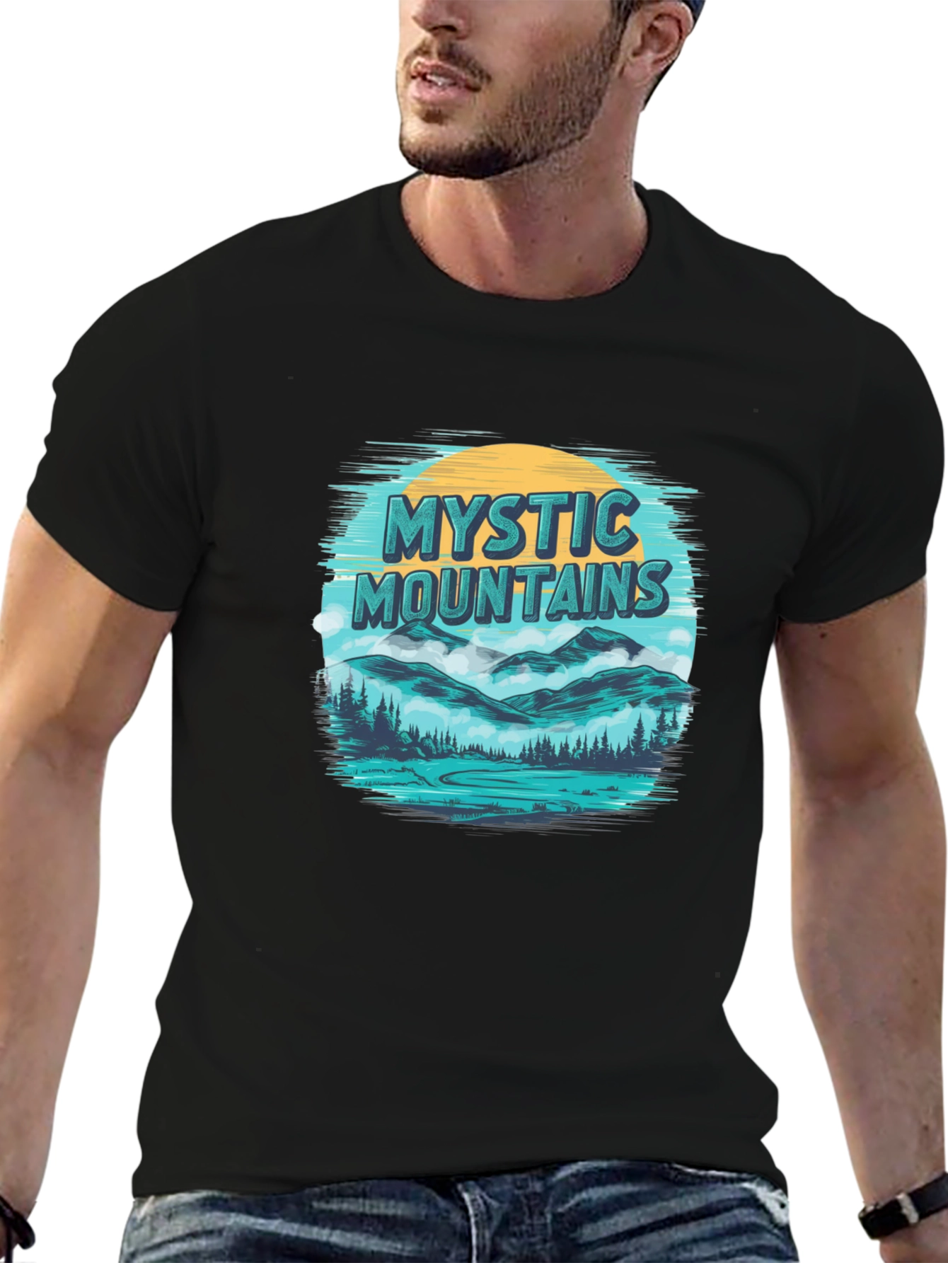 Mystic Mountains Graphic T-Shirt