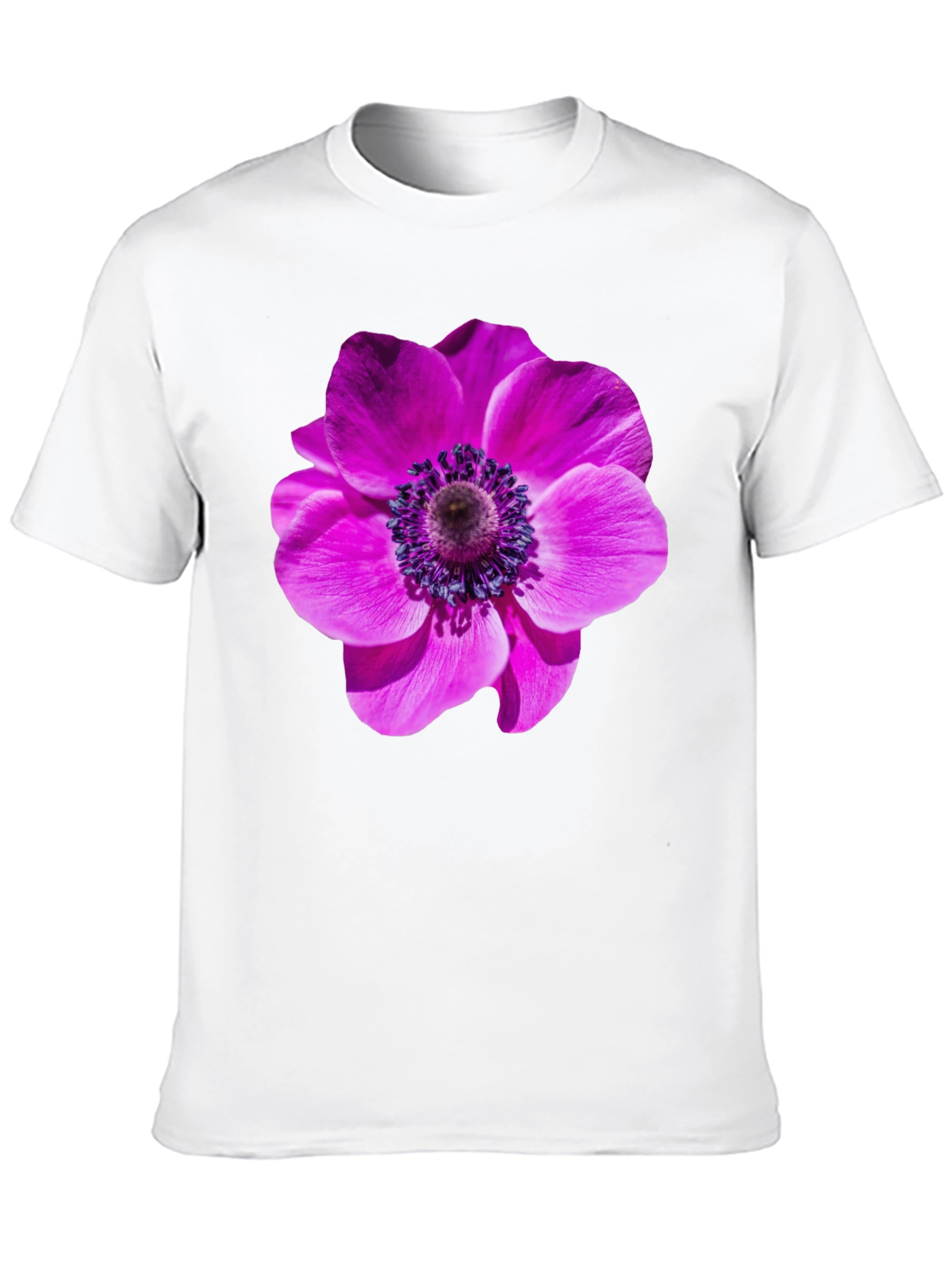 Floral Print T-Shirt: Bold Blossom Design