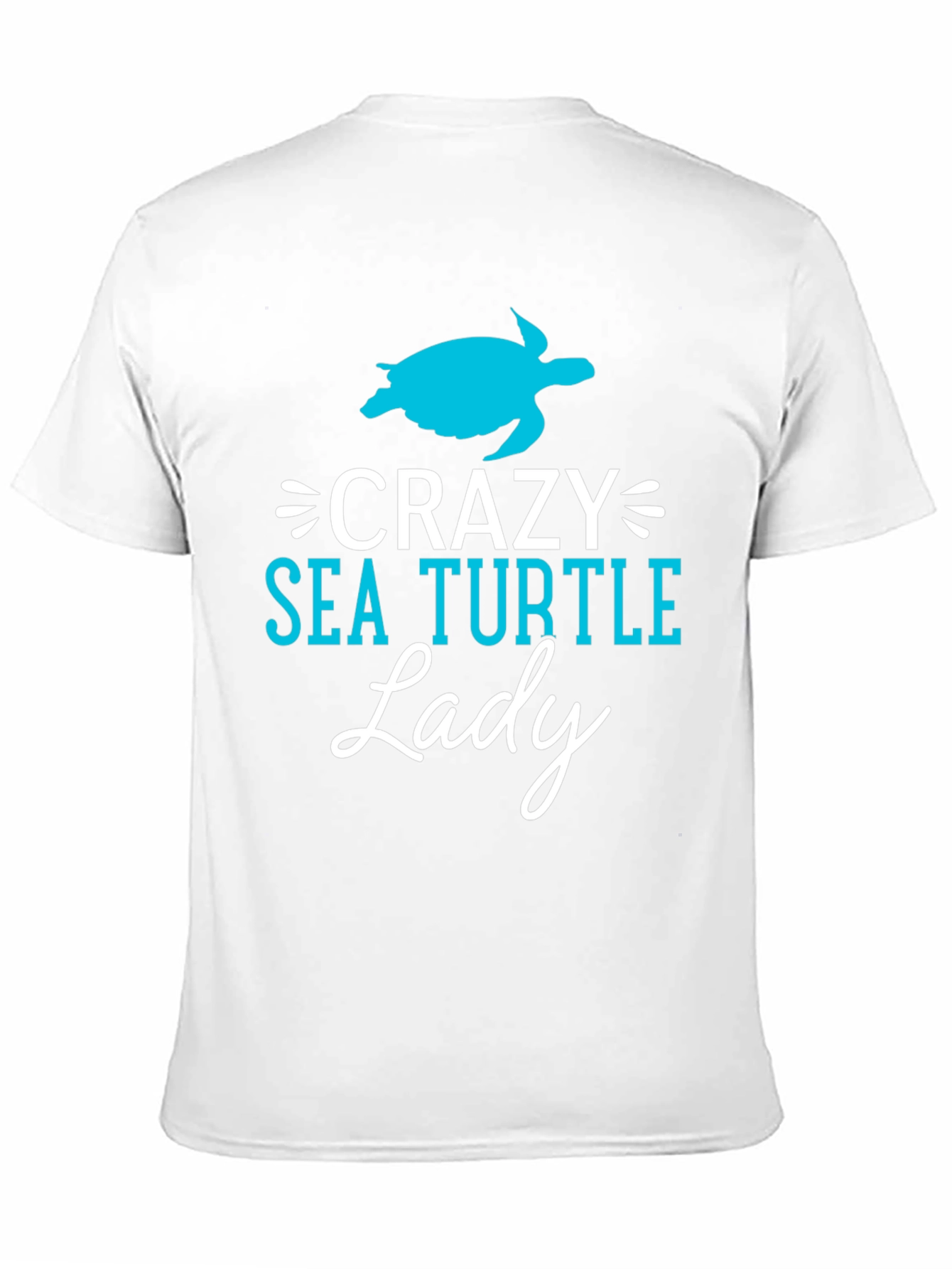 Crazy Sea Turtle Lady T-Shirt - Novelty Tee