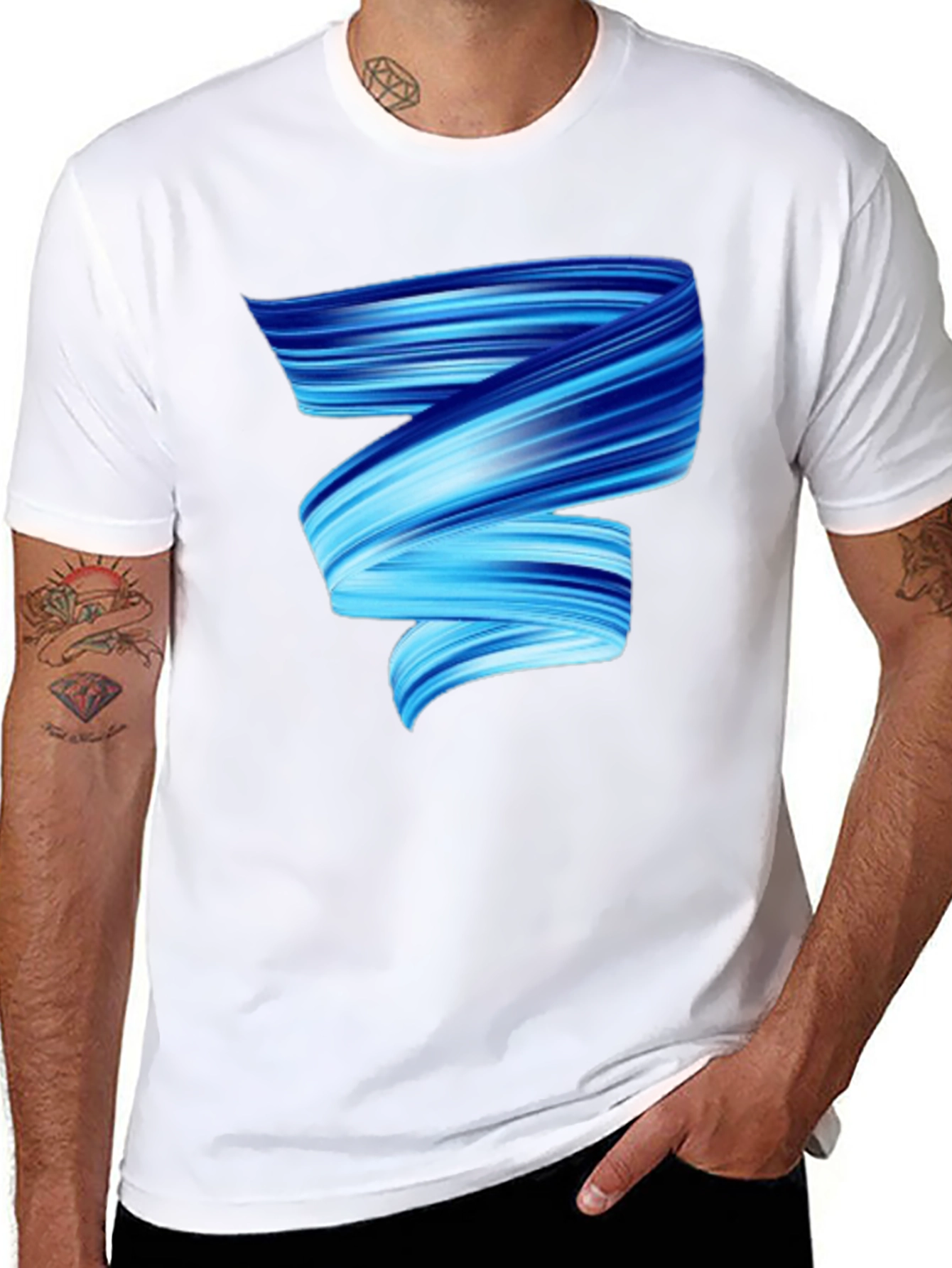 Modern Swirl Graphic Tee