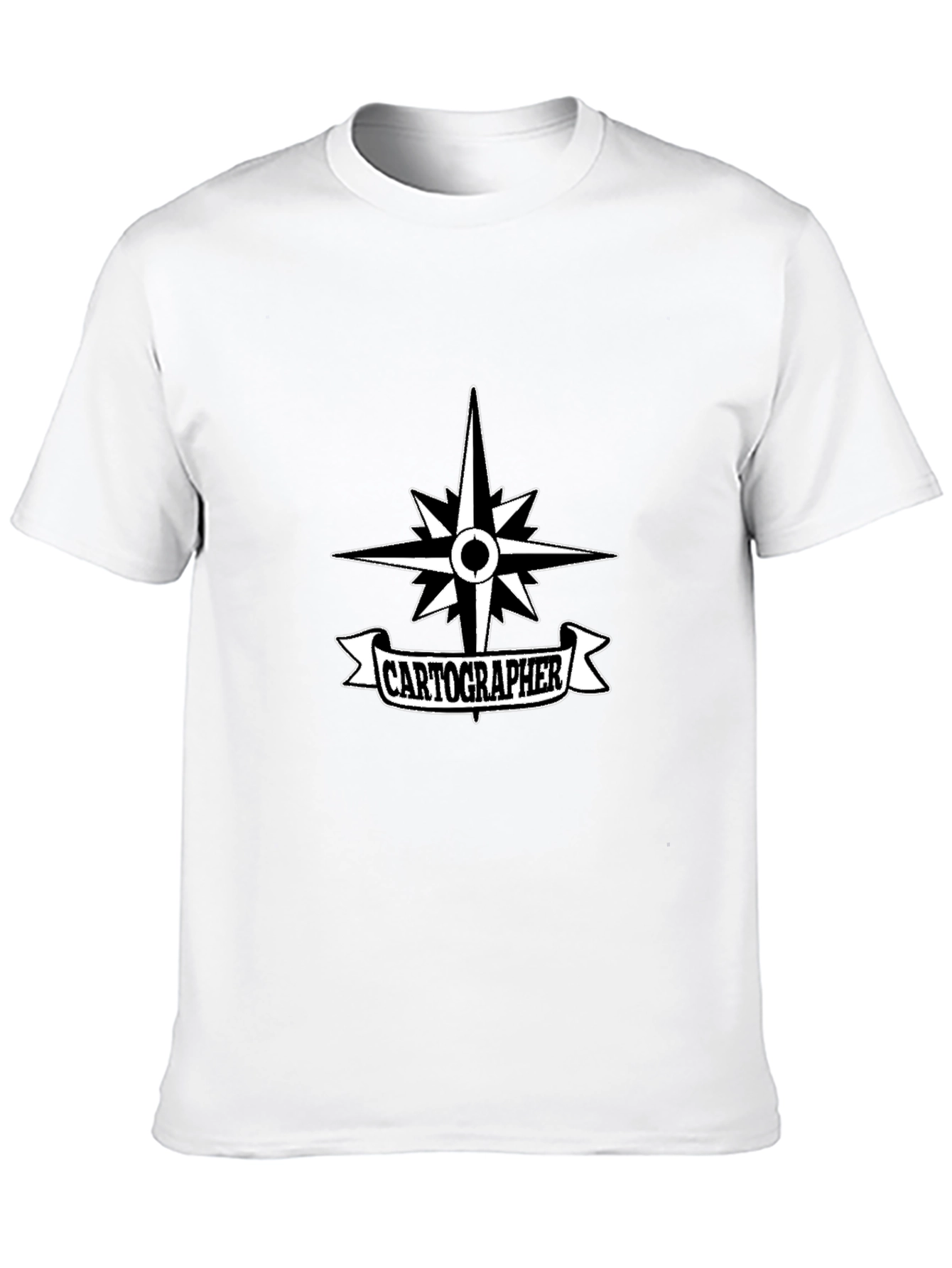 Cartographer Compass Black T-Shirt