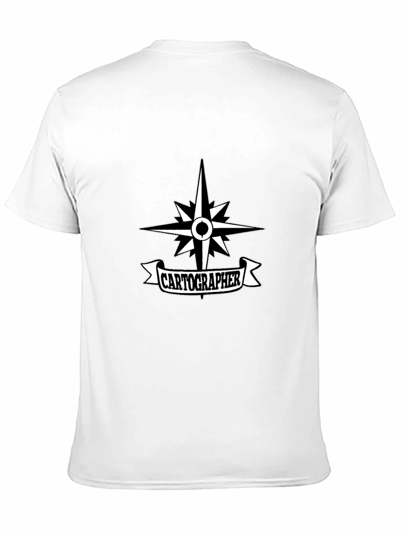 Cartographer Compass Black T-Shirt
