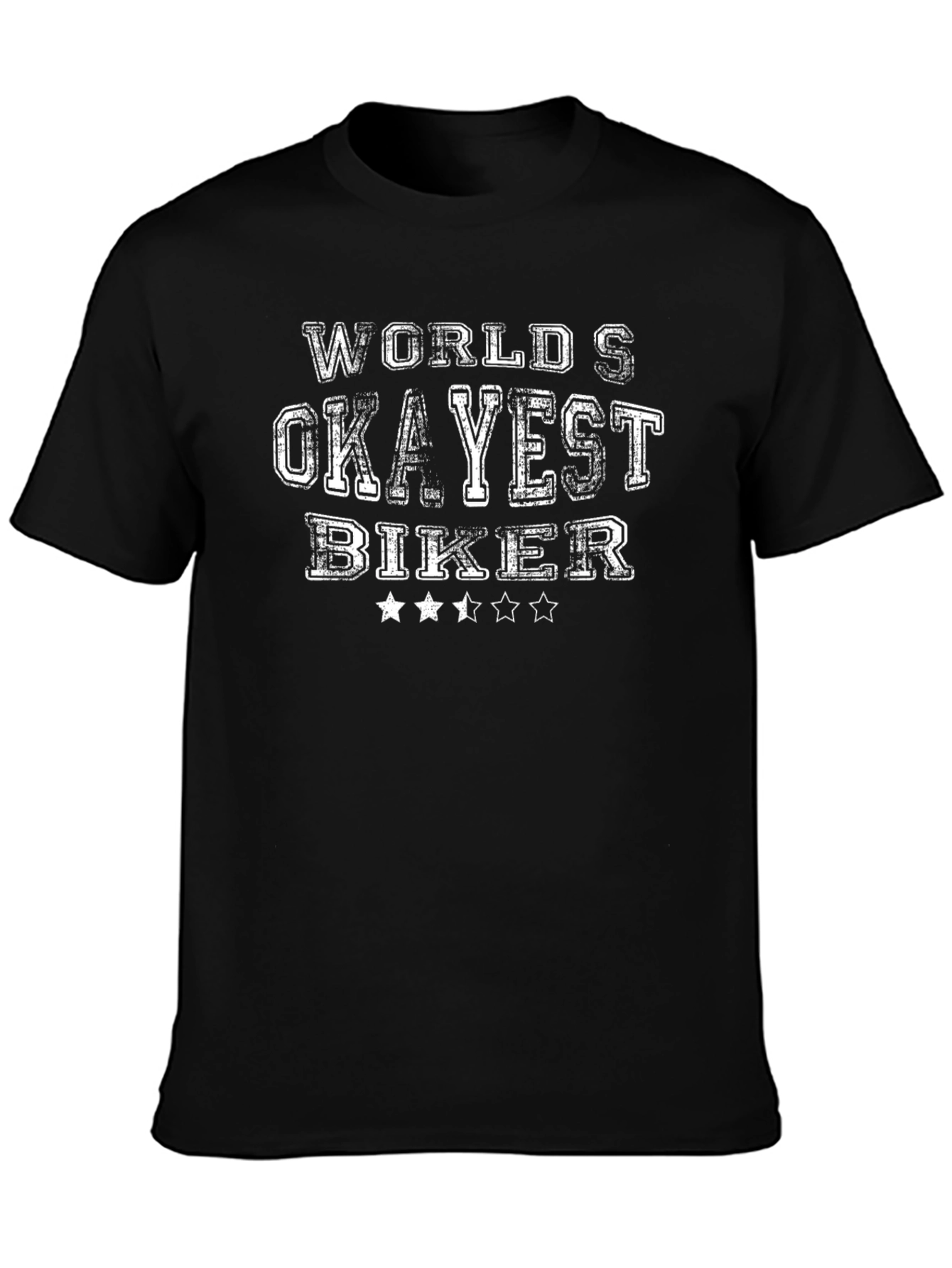 Worlds Okayest Biker Tee - Black T-Shirt