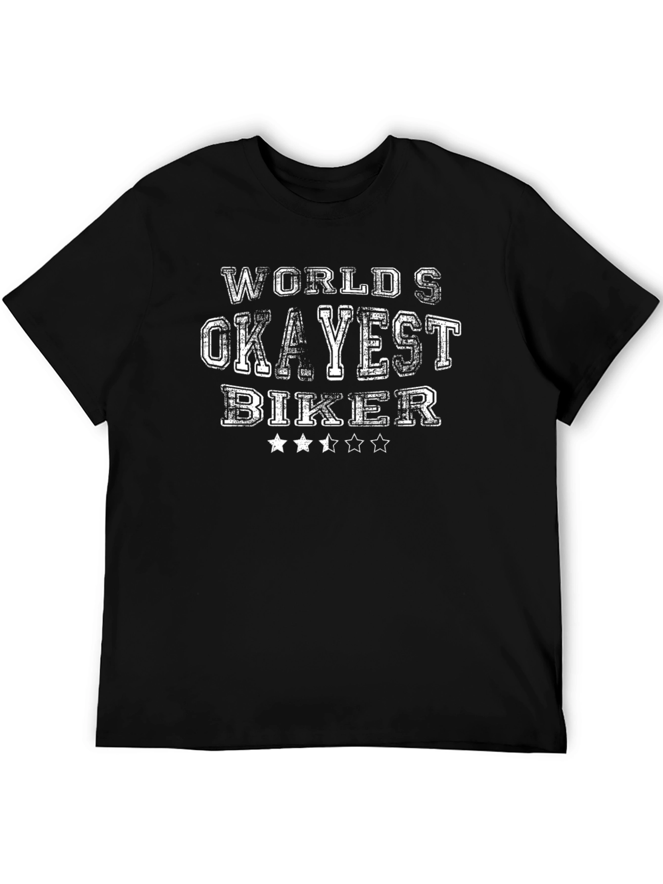 Worlds Okayest Biker Tee - Black T-Shirt