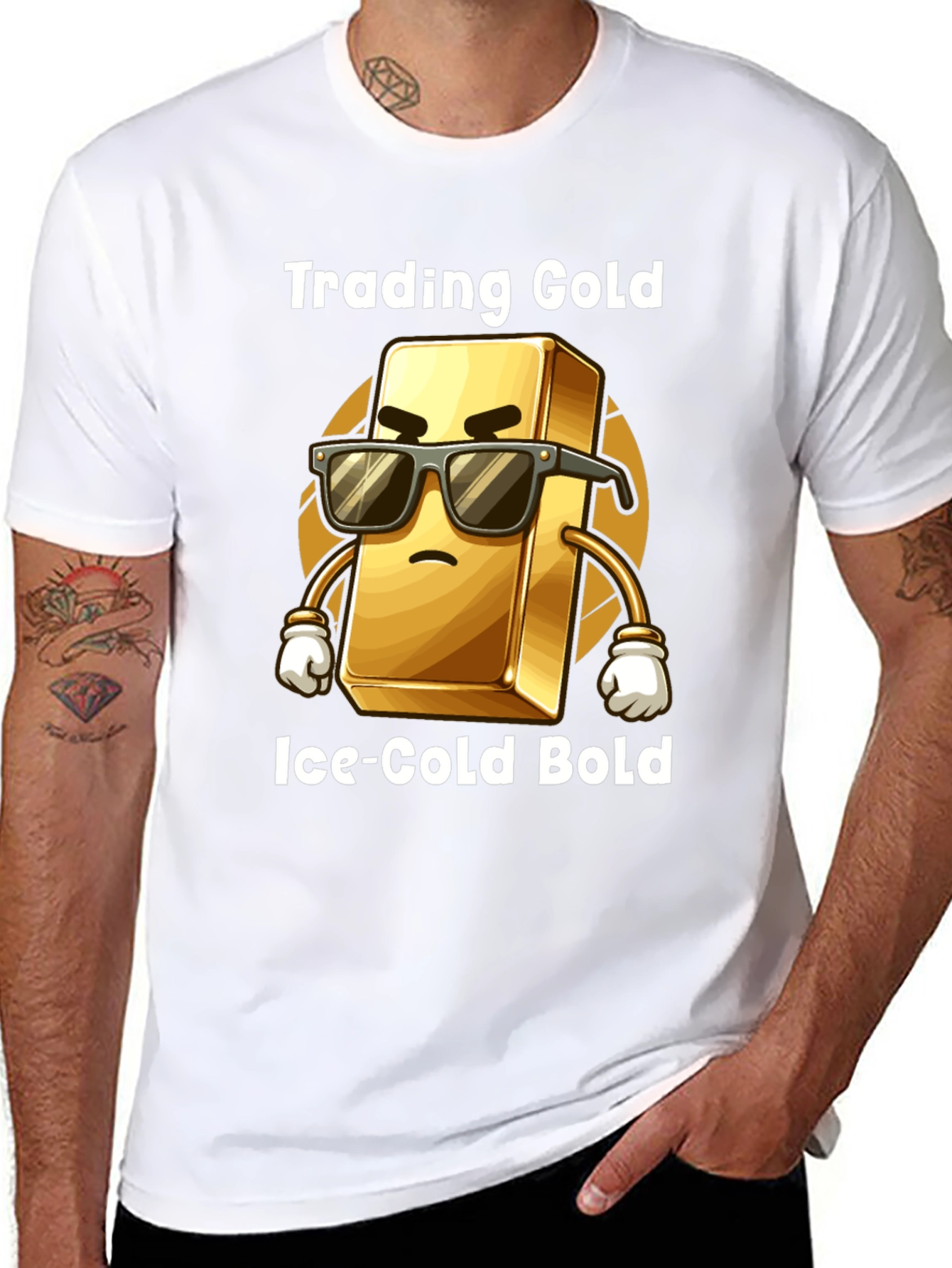 Trading Gold Tee - Ice-Cold Bold Style
