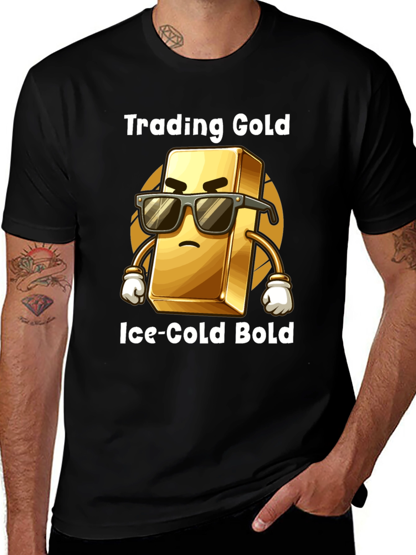 Trading Gold Tee - Ice-Cold Bold Style