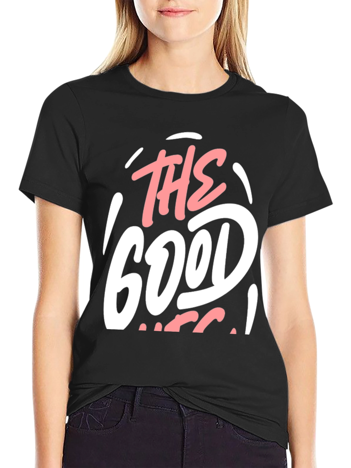 The Good Life Black Graphic Tee