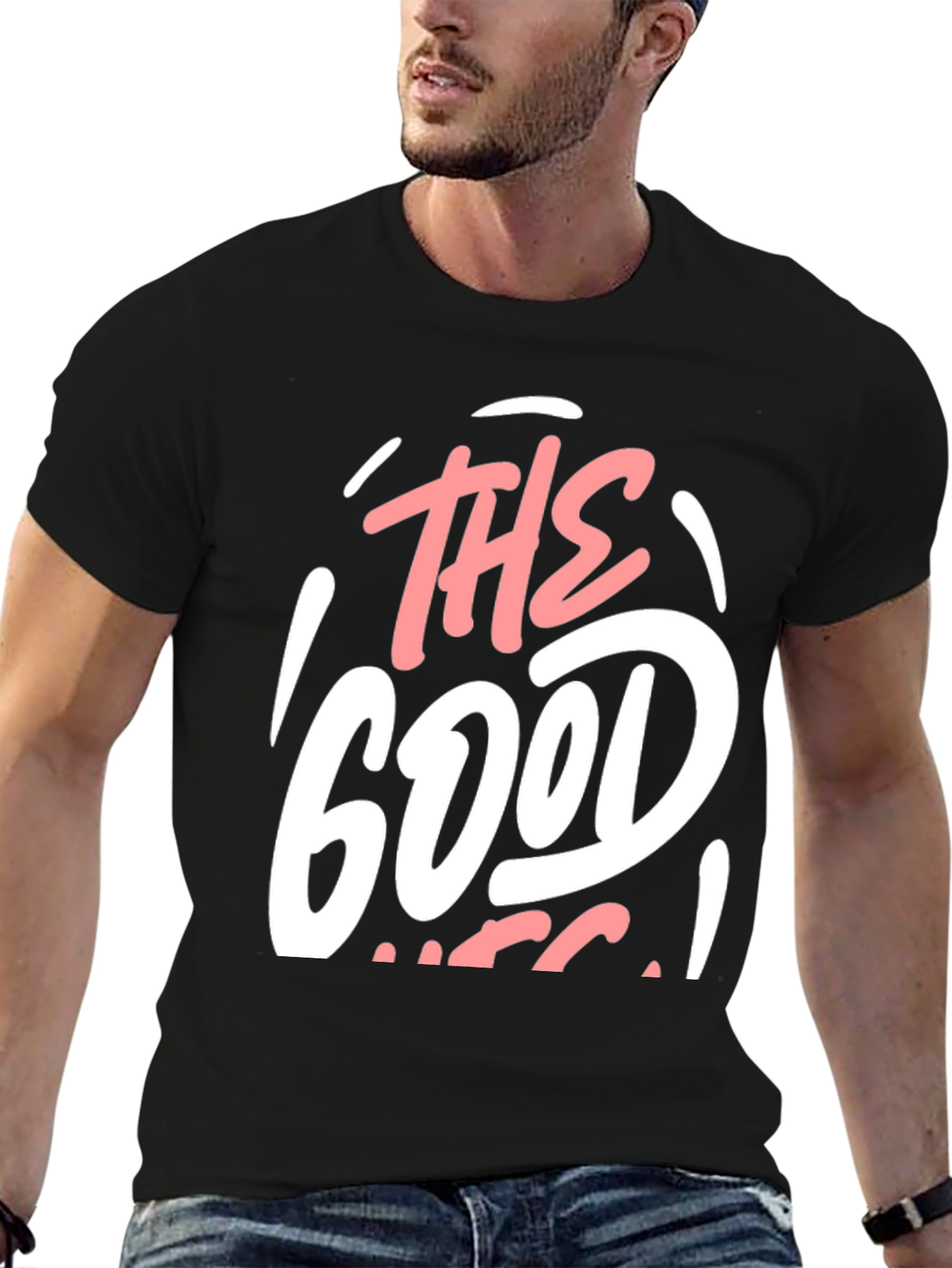 The Good Life Black Graphic Tee